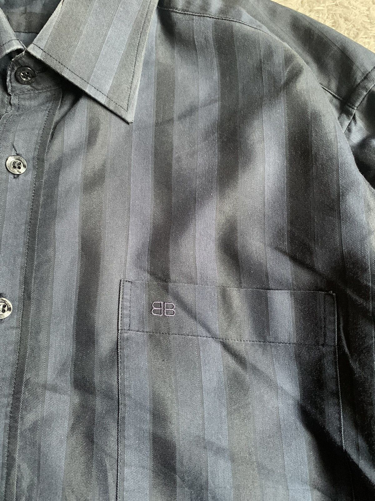 Balenciaga Vintage 90s Balenciaga Stripe Shirt Size US L / EU 52-54 / 3 - 2 Thumbnail