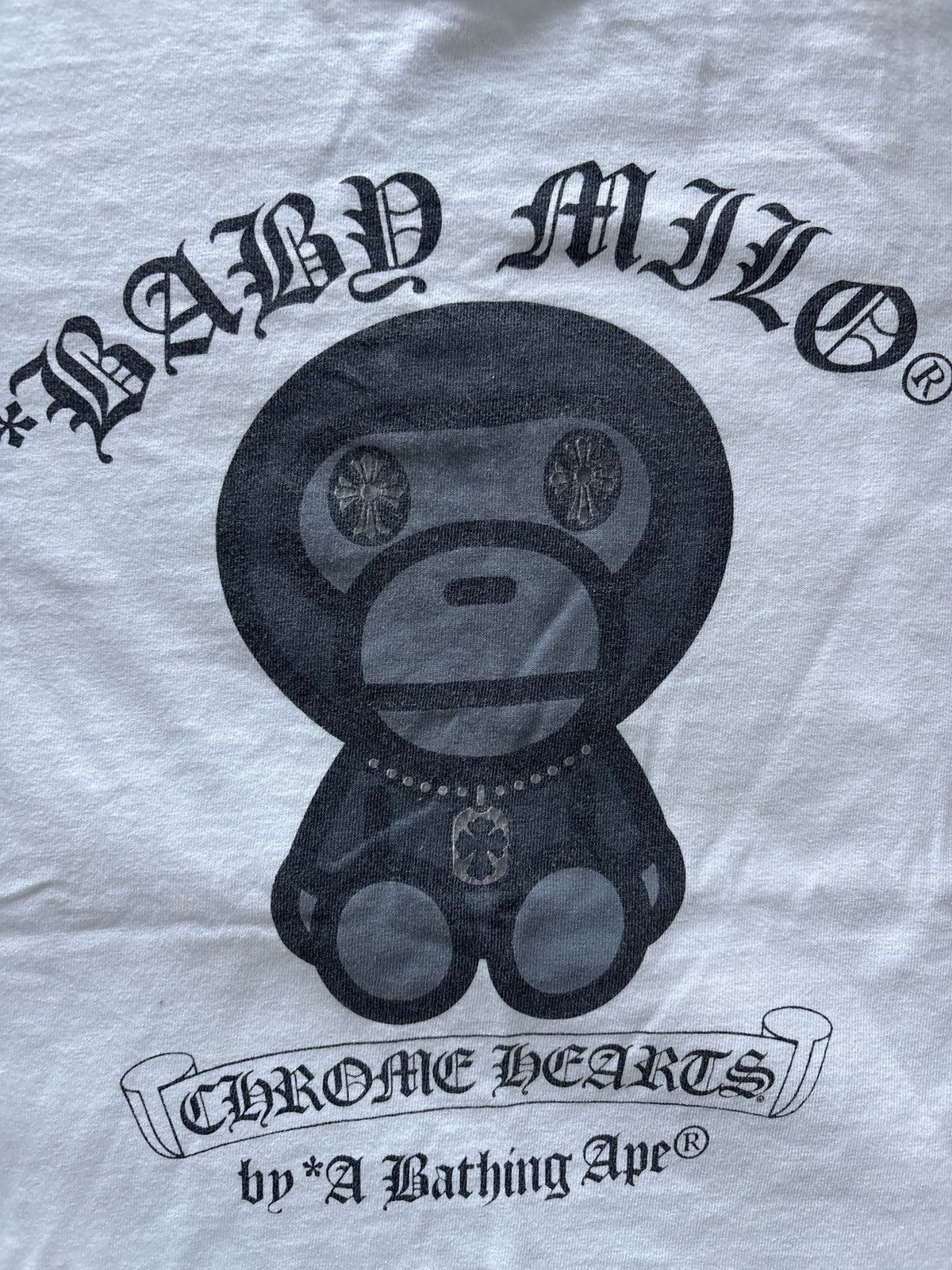 Bape × Chrome Hearts Chrome Hearts × BAPE Baby Milo Tee (Made in USA) Size US S / EU 44-46 / 1 - 2 Thumbnail
