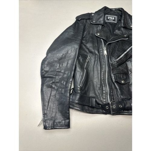 Other STAR U.S.A Double Leather - Riders Motorcycle Jacket - Men S Size US M / EU 48-50 / 2 - 8 Thumbnail
