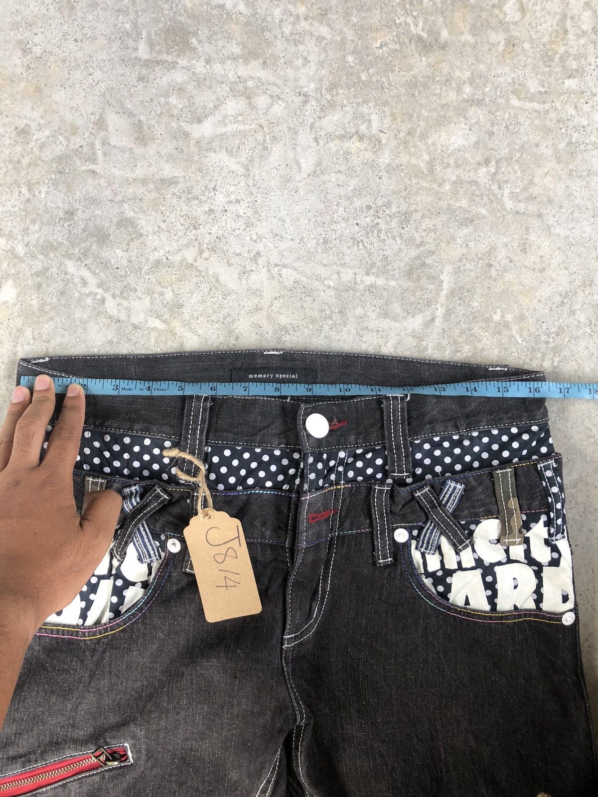 Japanese Brand Japanese Memory Special Double Waist Embroidered Logo Dis Size US 32 / EU 48 - 19 Thumbnail
