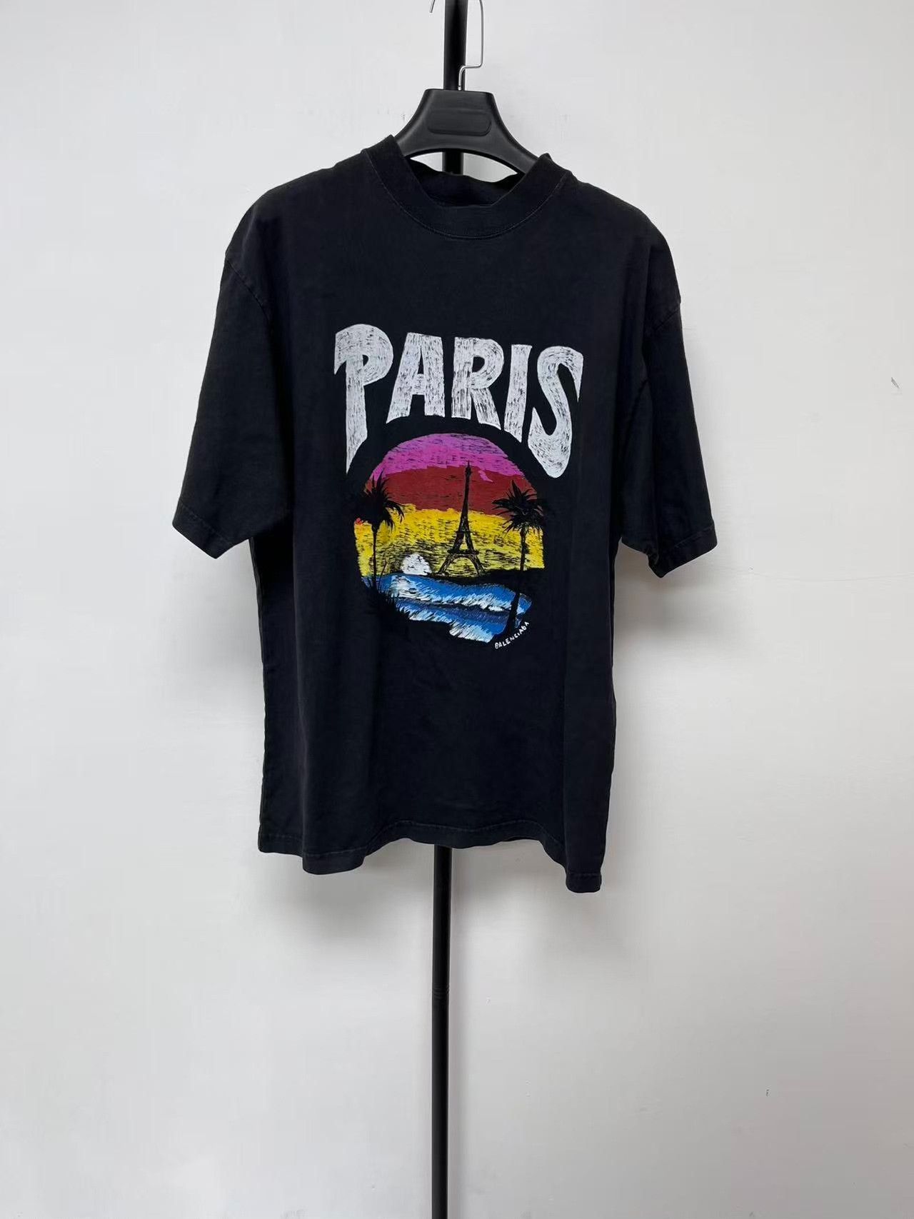 Balenciaga Balenciaga Letter Building Print Crewneck T-shirt Size US XXS / EU 40 - 1 Thumbnail