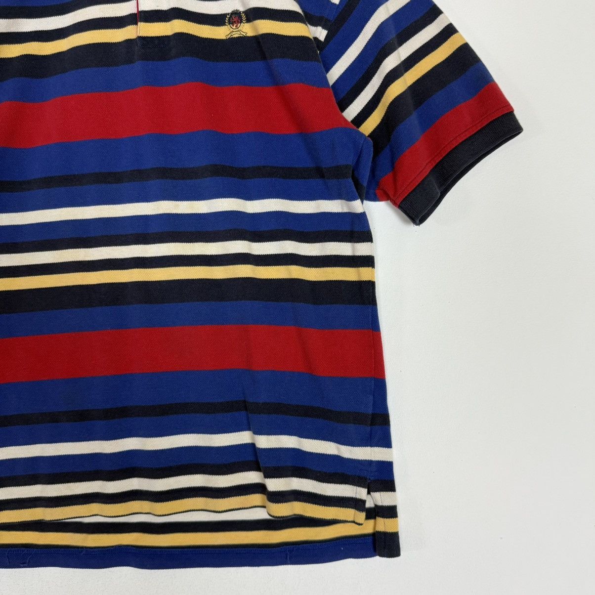 Tommy Hilfiger Tommy Hilfiger Crest Logo Multicolor Stripes Polo Tee Size US S / EU 44-46 / 1 - 3 Thumbnail