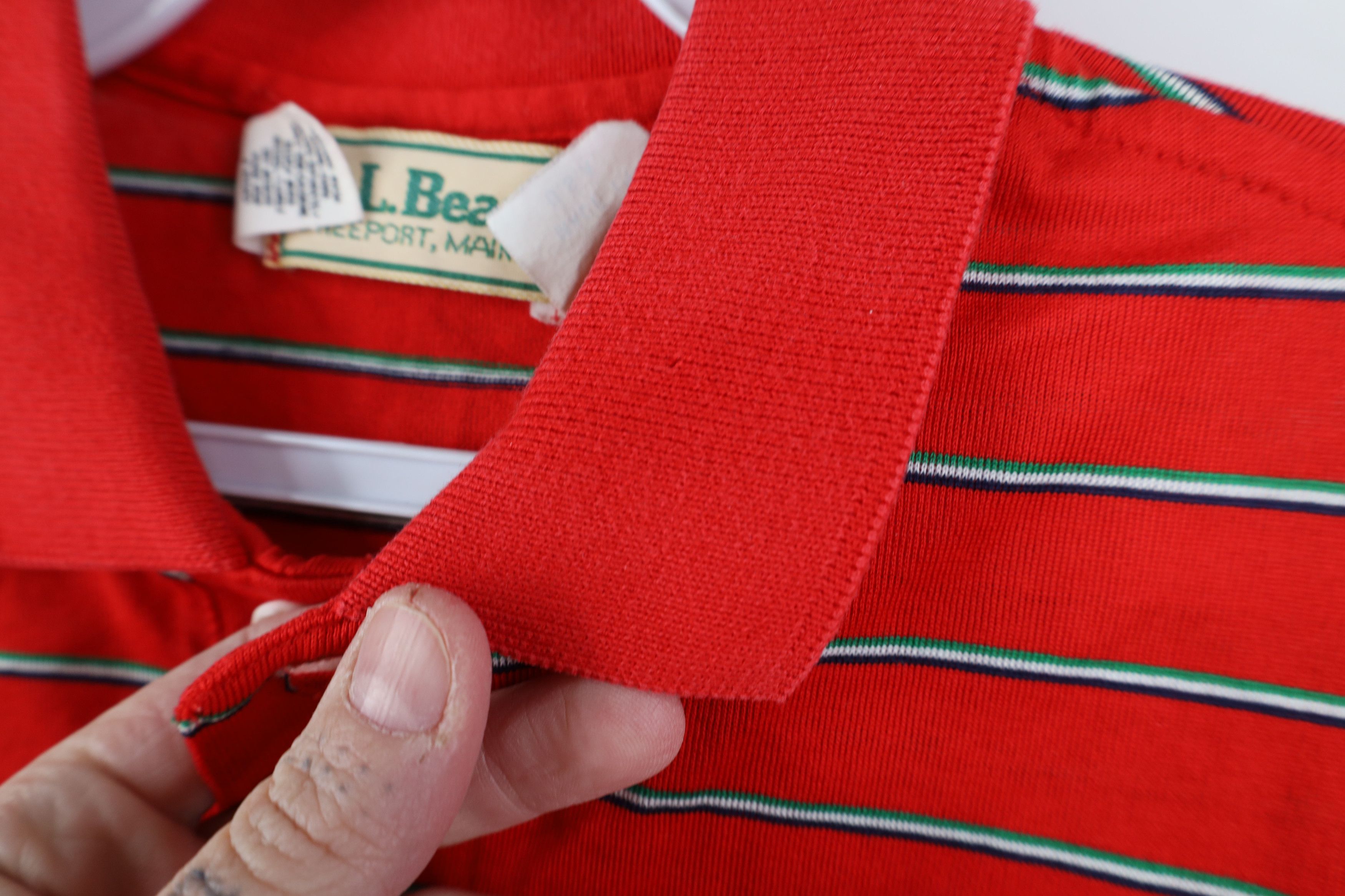 L.L. Bean Vintage 70s LL Bean Lisle Knit Collared Polo Shirt USA Size US L / EU 52-54 / 3 - 5 Thumbnail