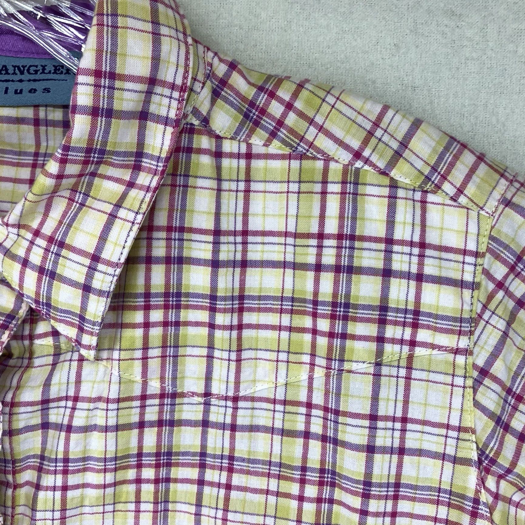 Wrangler Women’s Wrangler Western Pearl Snap Shirt Small Pink Plaid Cotton Casual Short Sleeve 90s Western Women Size S / US 4 / IT 40 - 7 Thumbnail