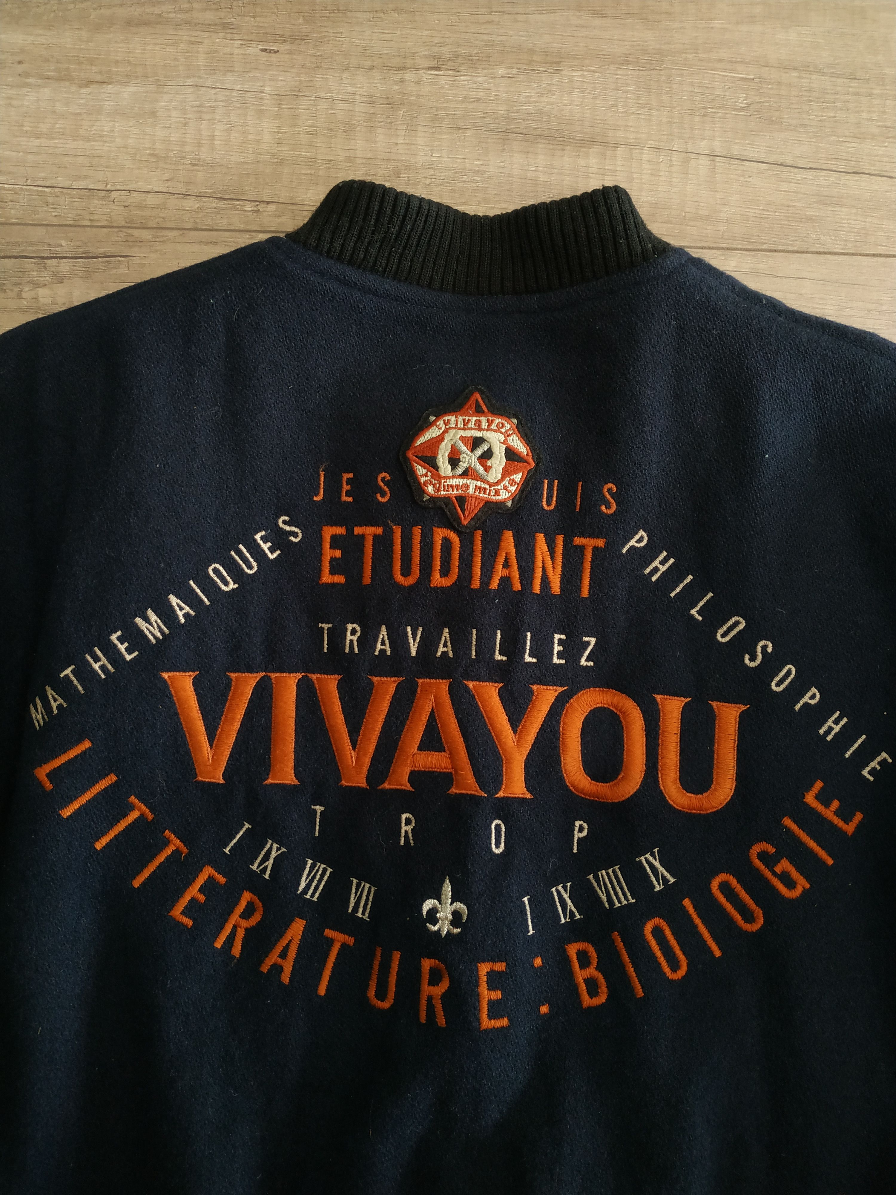 Japanese Brand × Vintage VIVAYOU JAPAN Women's Wool Vintage Bomber Jacket, s. MEDIUM Size US M / EU 48-50 / 2 - 4 Thumbnail