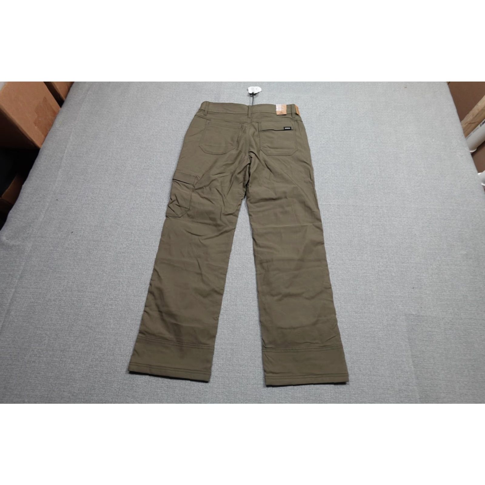 PrAna Cargo Pants Mens 30x30 Green Relaxed Fit Straight Leg Stretch Outdoor Pants Mens 30 Green Cargo Pocket Pockets Adjustable Waist