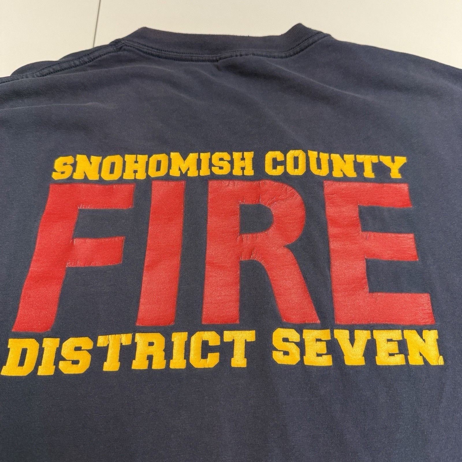 Vintage Vintage Snohomish Fire Dept T Shirt Mens XL Blue Y2K Fireman Size US XL / EU 56 / 4 - 9 Thumbnail