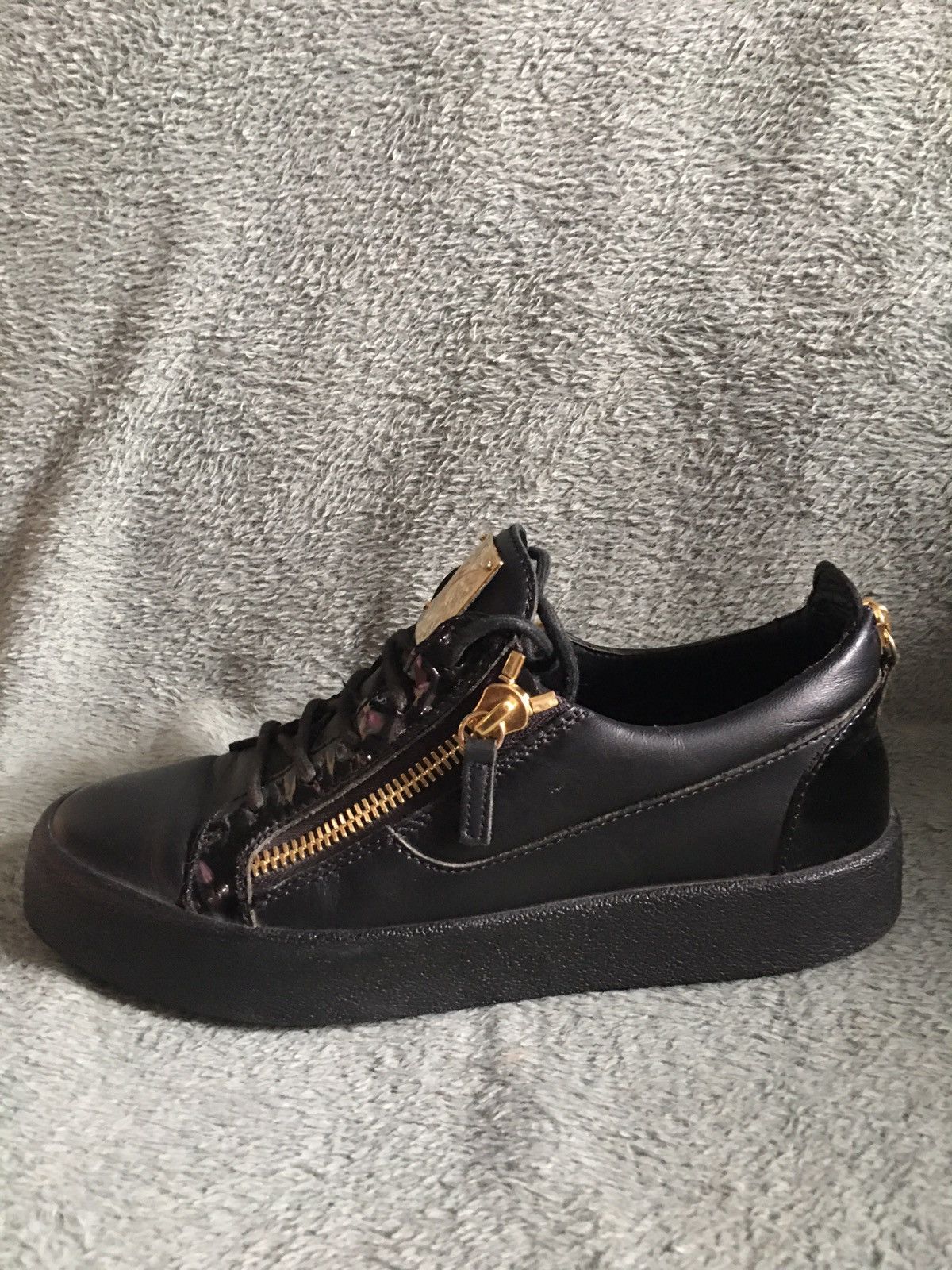 Giuseppe Zanotti Giuseppe Zanotti Black Leather Low-top Sneakers EU 41 Size US 8 / EU 41 - 5 Thumbnail