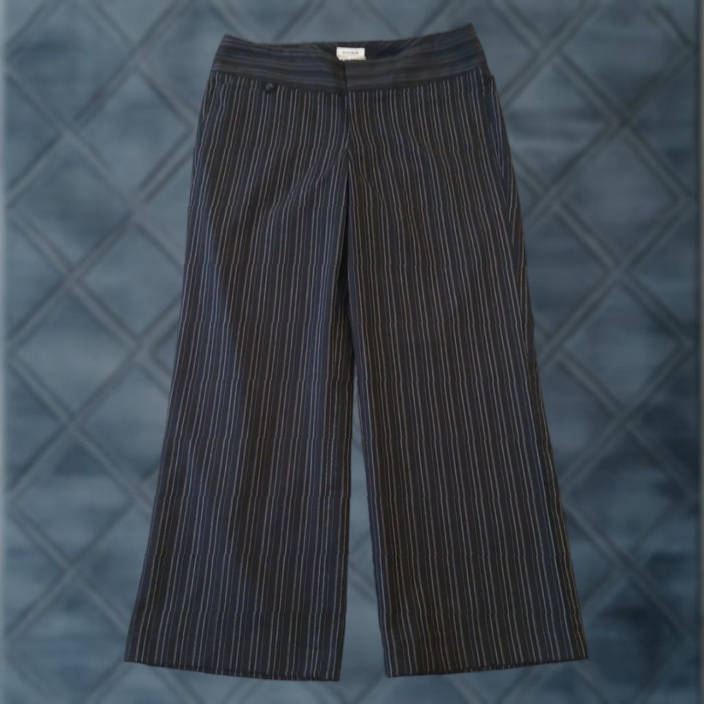 Dockers **DRESS PANTS BLACK ZIP STRIPED WOMENS SIZE 8 ALTERED HEM** User: Dress Pants Black Zip Striped Women's Size 8 Altered Hem Size 30" / US 8 / IT 44 - 1 Thumbnail