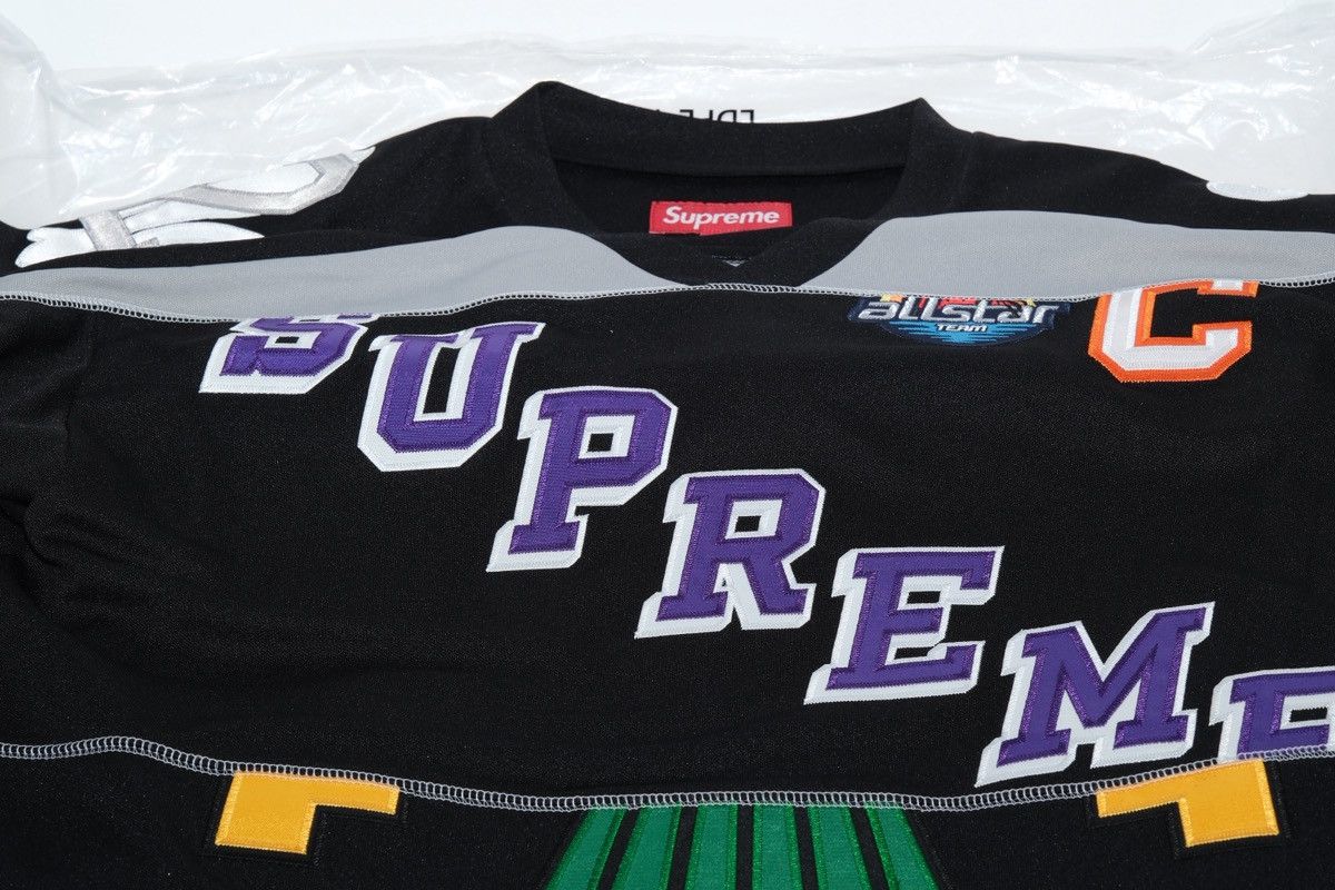 Supreme Supreme Paneled Hockey Jersey SS26 Black Size US L / EU 52-54 / 3 - 4 Thumbnail