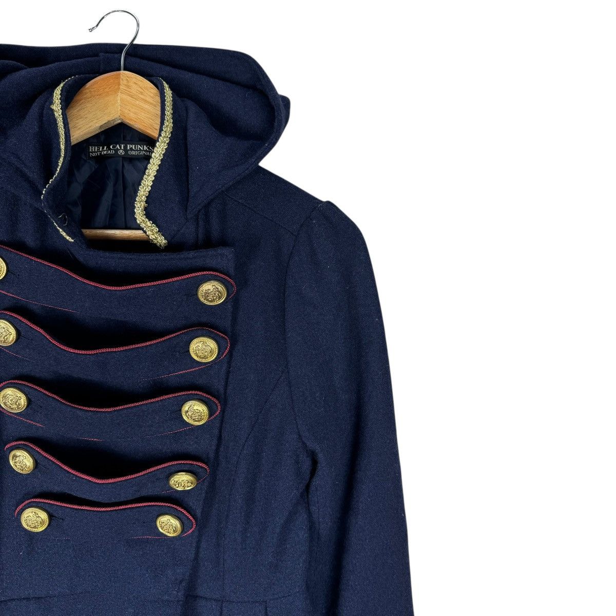 Japanese Brand 🌟HELL CAT PUNKS HOODIE NAPOLEON JACKET Size M / US 6-8 / IT 42-44 - 5 Thumbnail