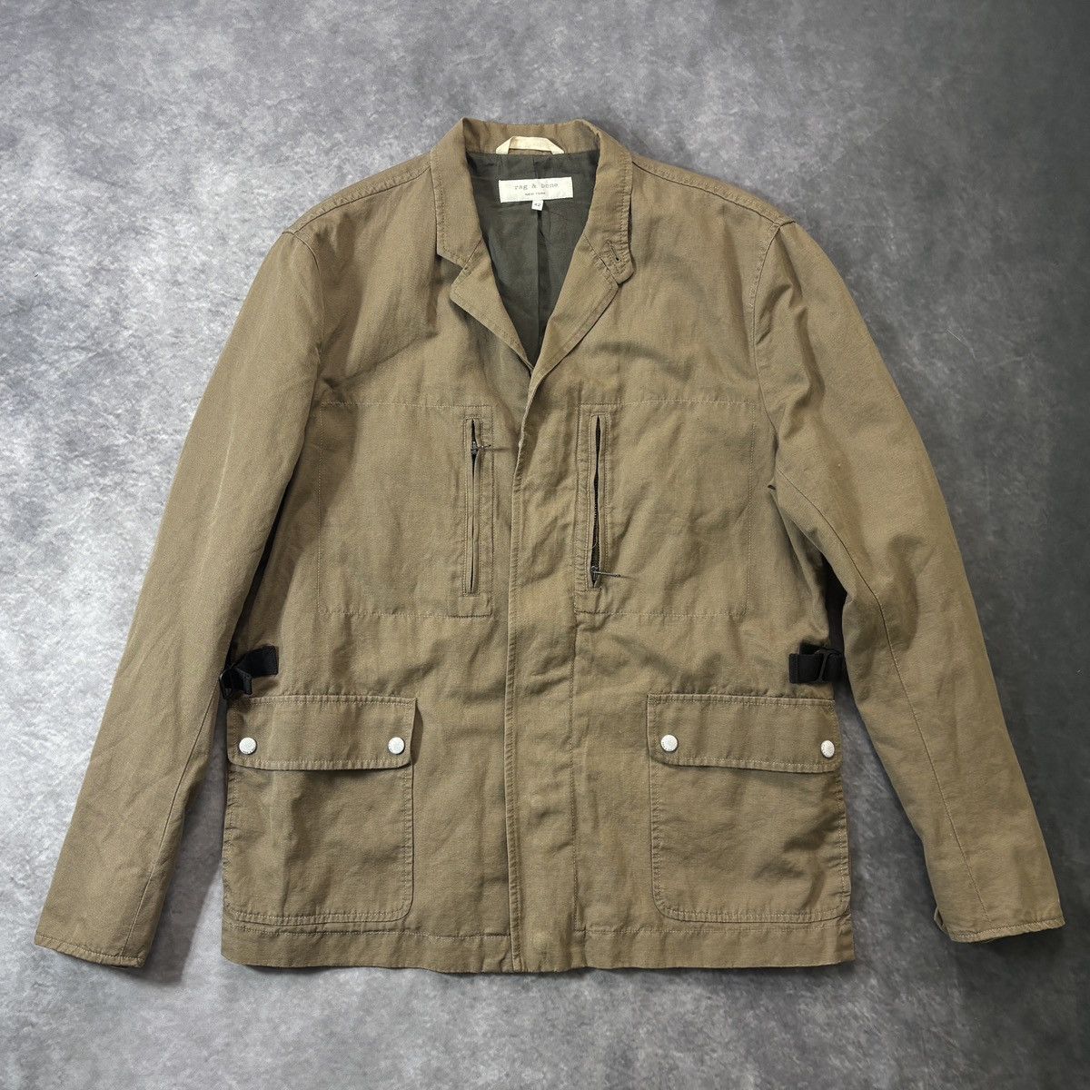 Rag Bone Blazer Technical Modular Utility Jacket Strap Men