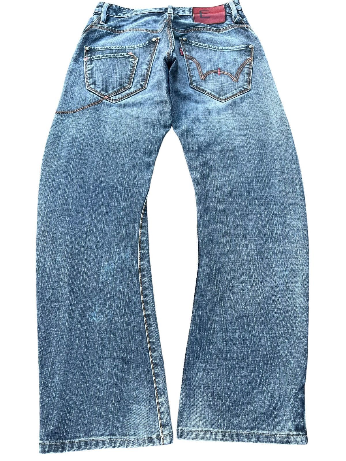 Japanese Brand Vintage Japanese Brand Blue Washed J Cut Vulgar Barrel Jeans Size US 28 / EU 44 - 2 Thumbnail