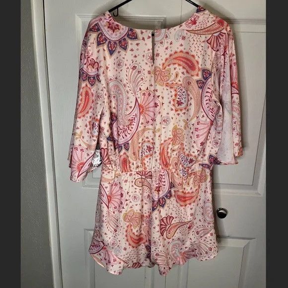 Lovers and Friends Lovers + Friends Epiphany Paisley Romper L NWT Size L / US 10 / IT 46 - 2 Thumbnail
