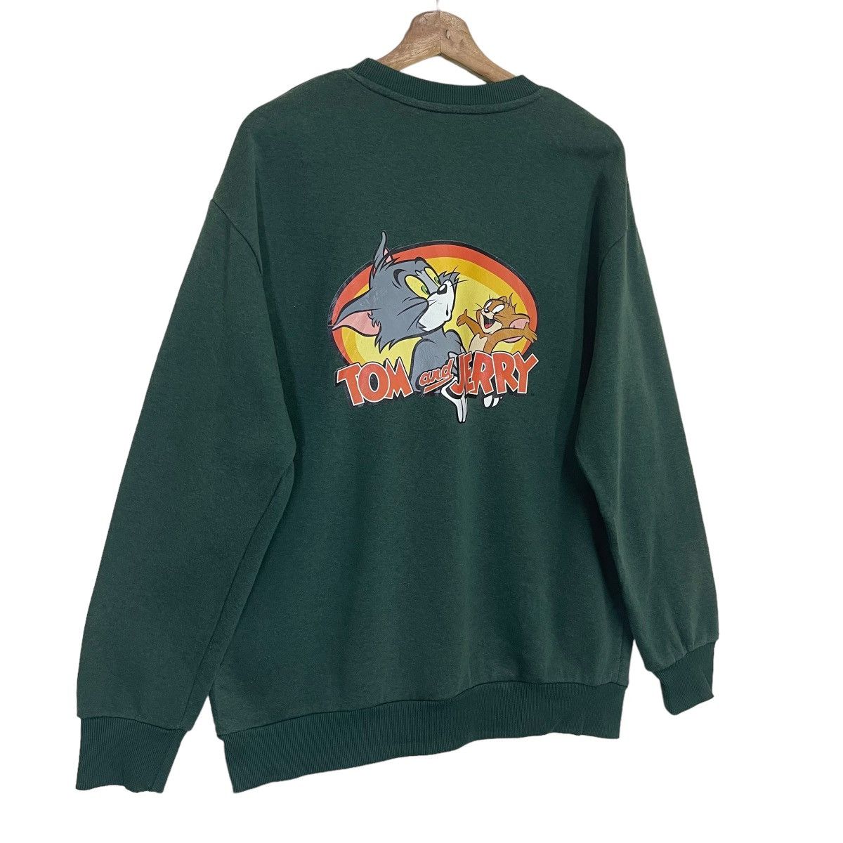 Cartoon Network Tom and Jerry Big Logo Printed Crewneck Sweatshirt Size M Size US M / EU 48-50 / 2 - 2 Thumbnail