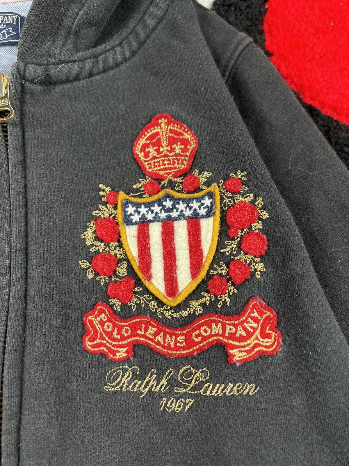 Other Vintage Polo Ralph Lauren Faded Full Zip Y2K Hoodie Size S / US 4 / IT 40 - 5 Thumbnail
