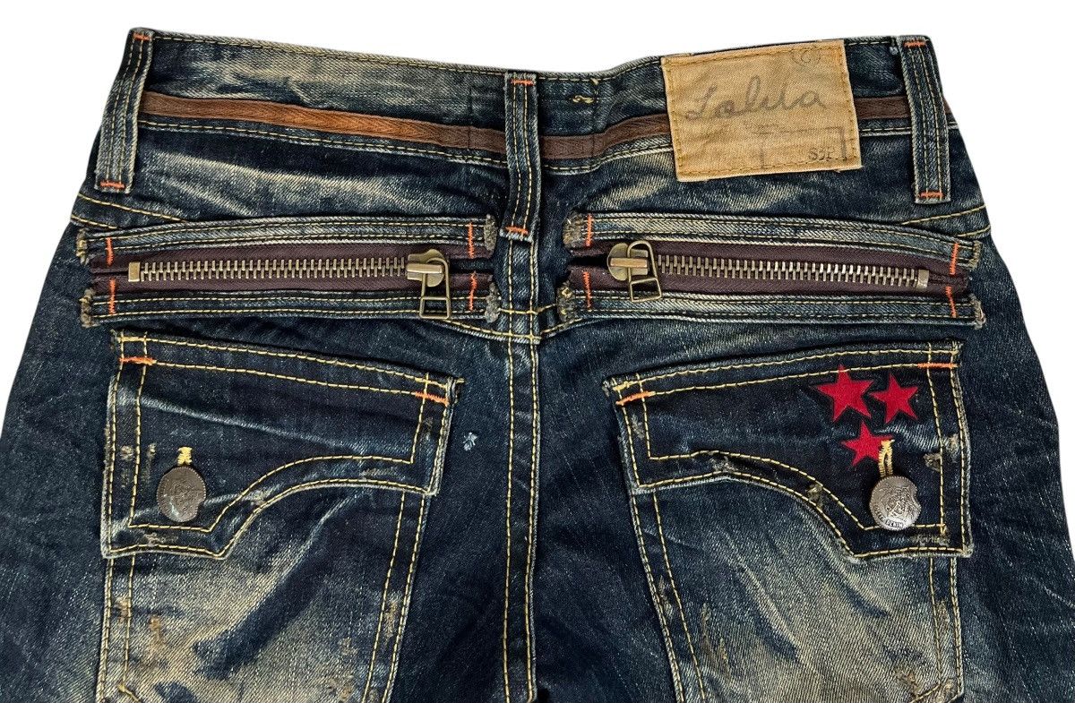 Japanese Brand Vintage Lolita Mud Wash Flaired Jeans Size US 32 / EU 48 - 7 Thumbnail