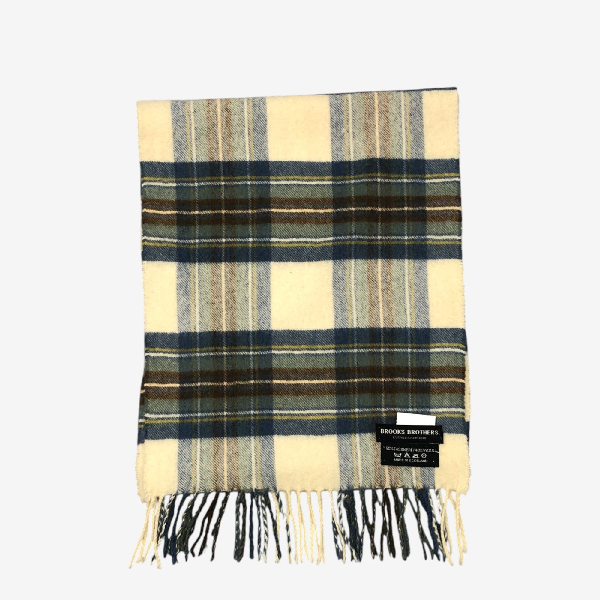 Brooks Brothers Vintage Brooks Brothers Scarf Muffler Wool Plaid Scarves Size ONE SIZE - 2 Thumbnail