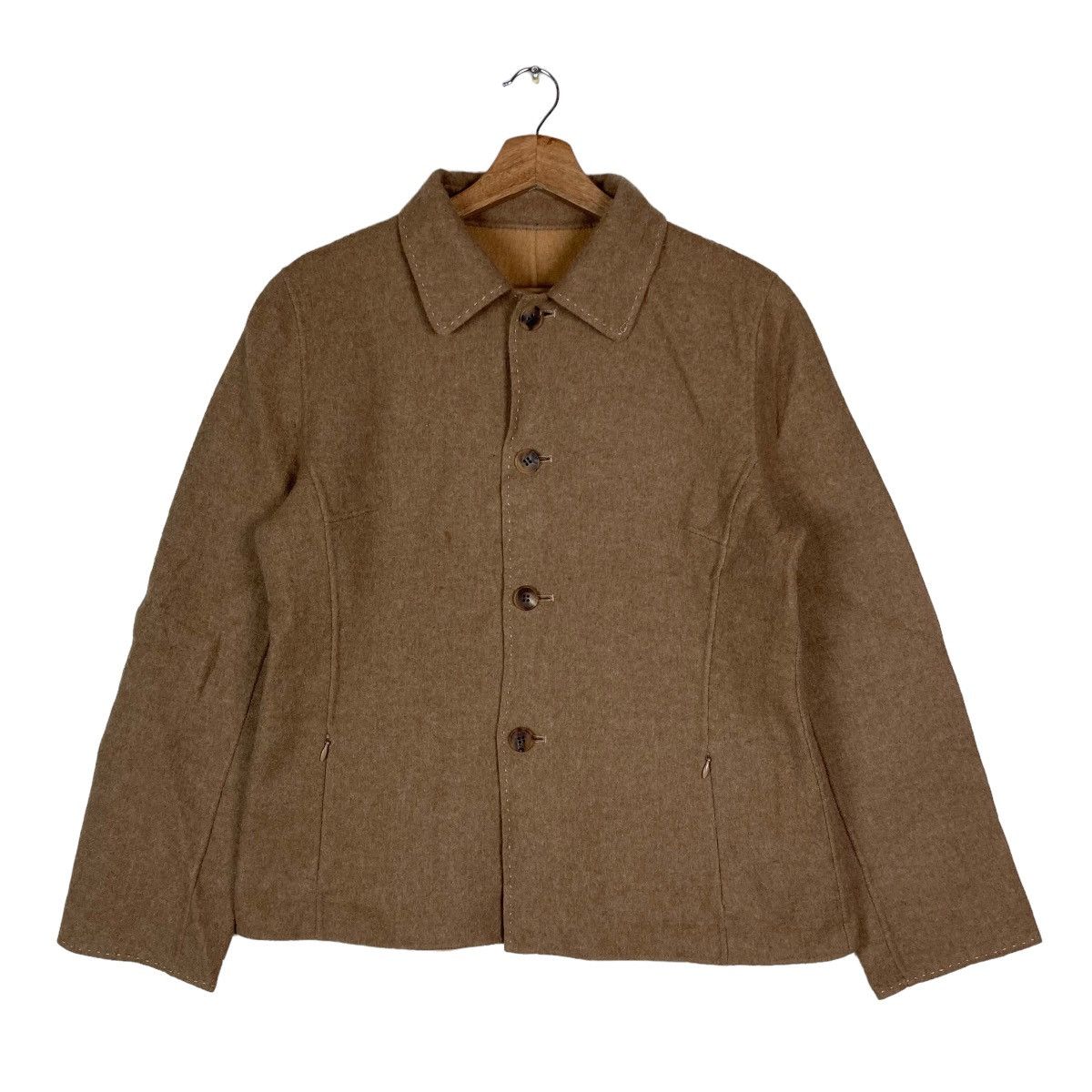 Aquascutum Vintage Aquascutum of London Flat Button Reversible Light Size US M / EU 48-50 / 2 - 1 Thumbnail