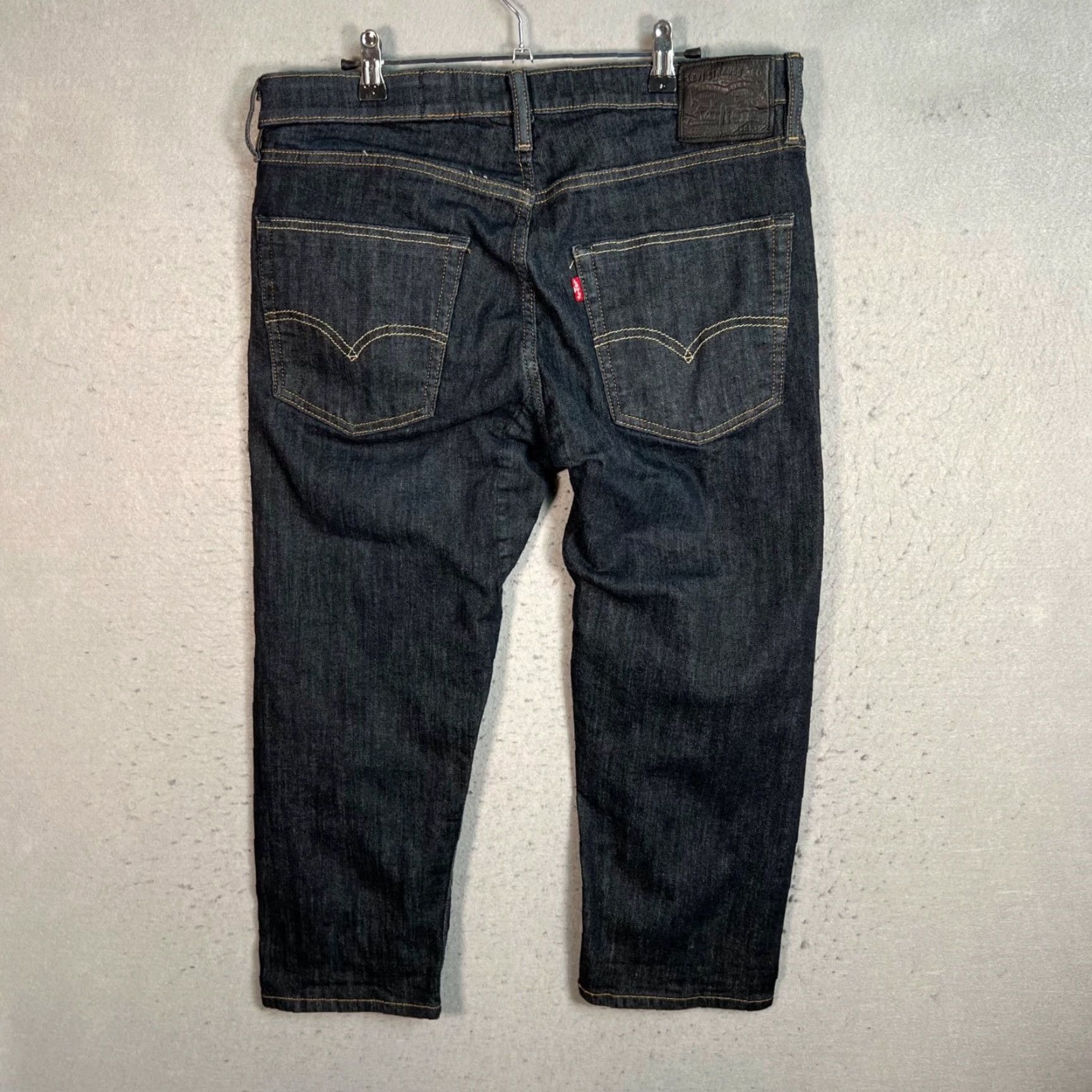 Levi's Levi's 505 Jeans Mens 36 Blue Dark Wash Denim Straight Regular Fit Cotton Blend 5-Pocket Size US 36 / EU 52 - 2 Thumbnail