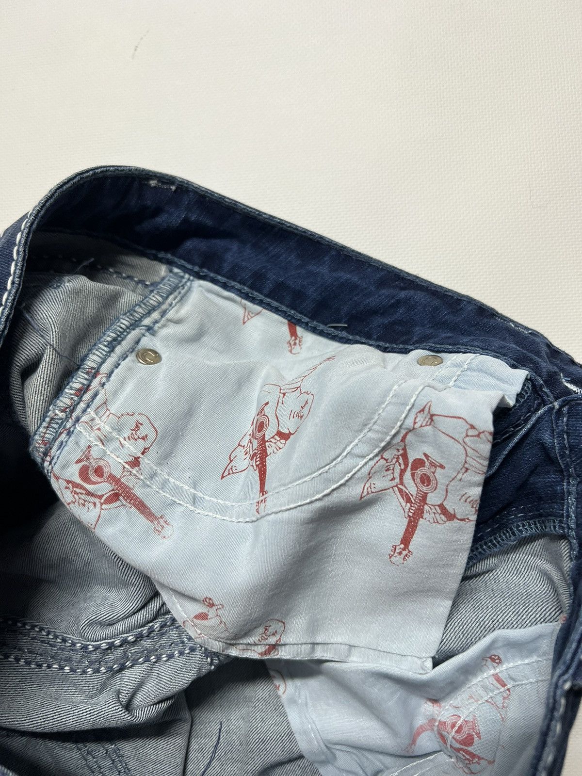 True Religion × Vintage Vintage Y2k True Religion 💙 Billy Super Denim Jeans 00’s Size 34" / US 12 / IT 48 - 15 Thumbnail