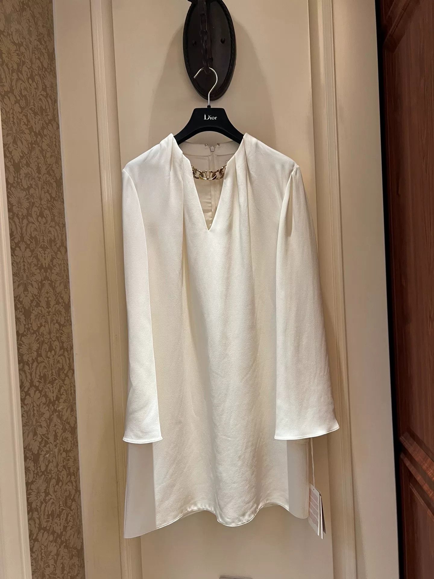 Valentino Valentino Silk Long Sleeve Dress Size US M / EU 48-50 / 2 - 1 Thumbnail