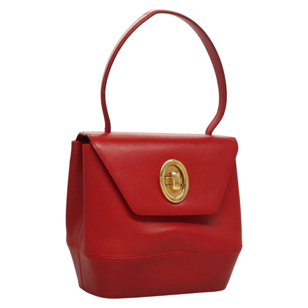 Dior DIOR Hand Bag Leather Red Gold Size ONE SIZE - 1 Thumbnail