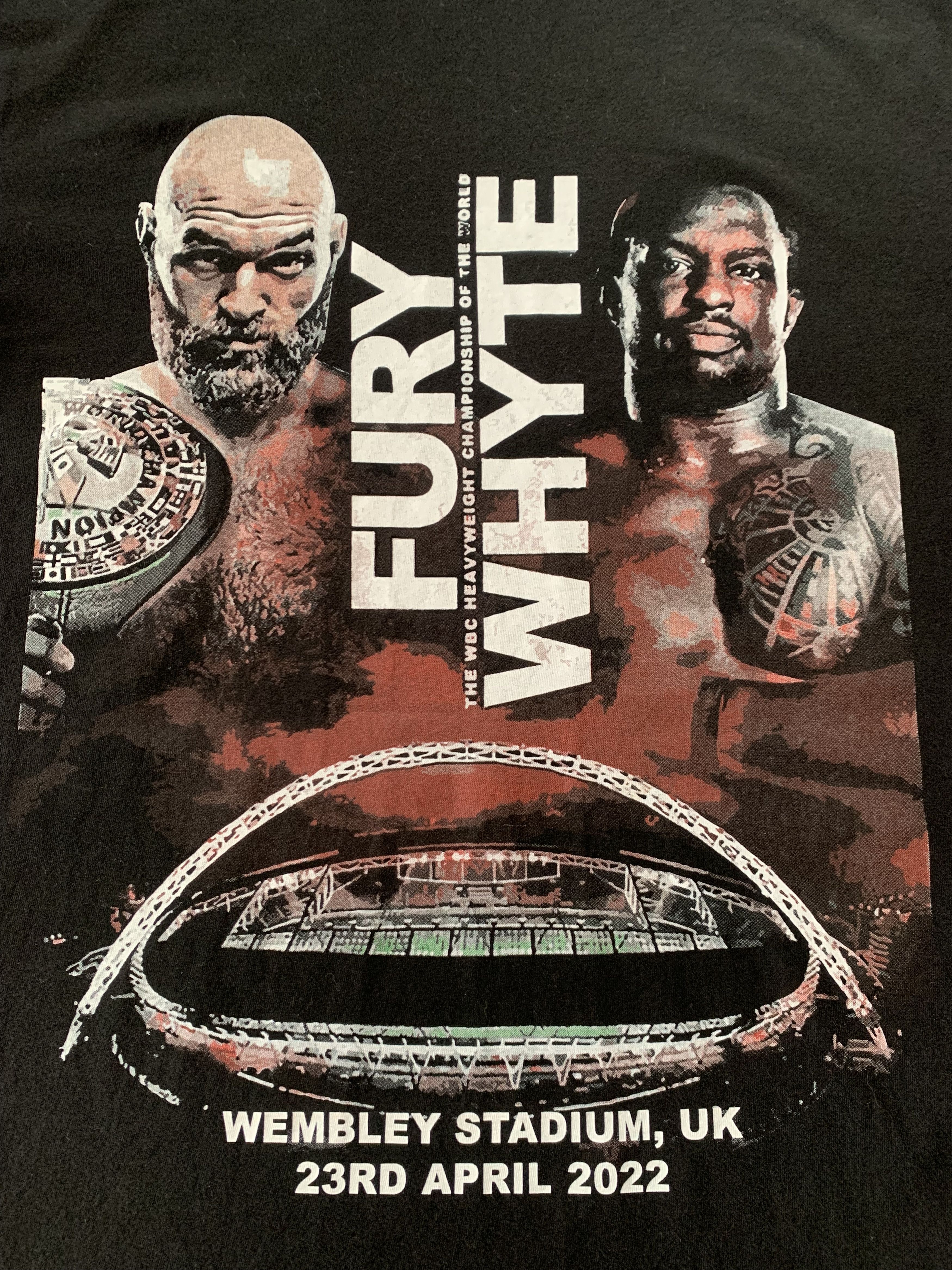 Vintage Tyson Fury Dillian Whyte WBC T Shirt Size US M / EU 48-50 / 2 - 5 Thumbnail