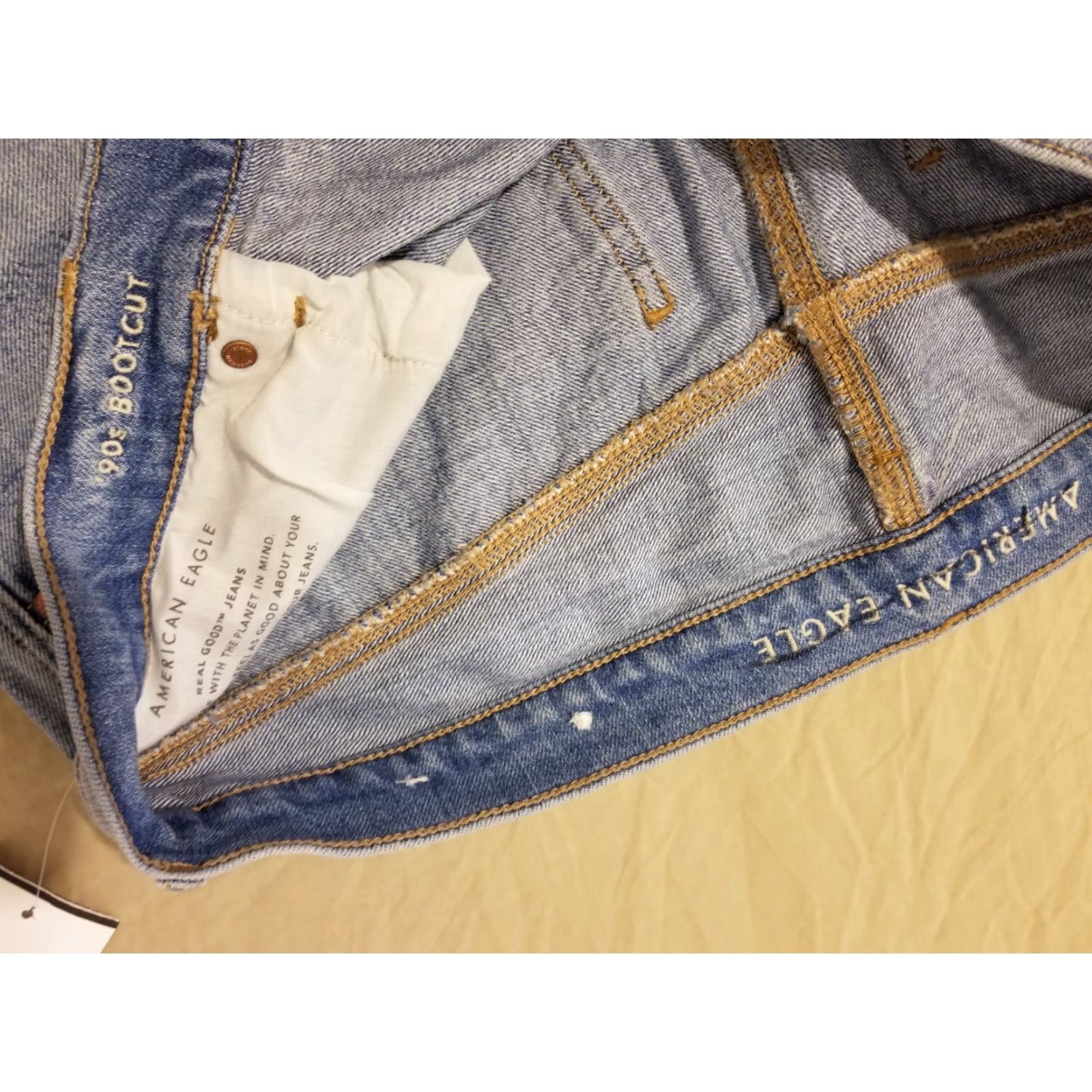 American Eagle Outfitters VINTAGE American Eagle Outfitters Jeans 18 90s Bootcut Denim Pants Blue Womens flared Wide Boot Mom 18 Womens Size 40" / US 18 - 6 Thumbnail
