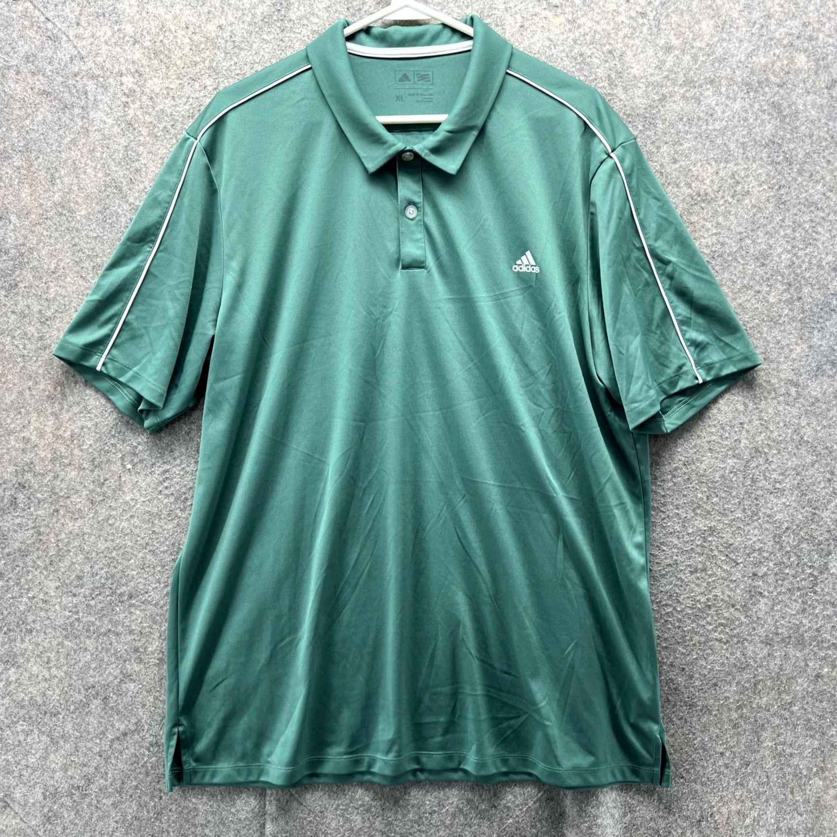 Adidas VINTAGE Adidas Polo Shirt Men XL Green Athletic Polyester Golf Golfer VTG Size US XL / EU 56 / 4 - 2 Thumbnail