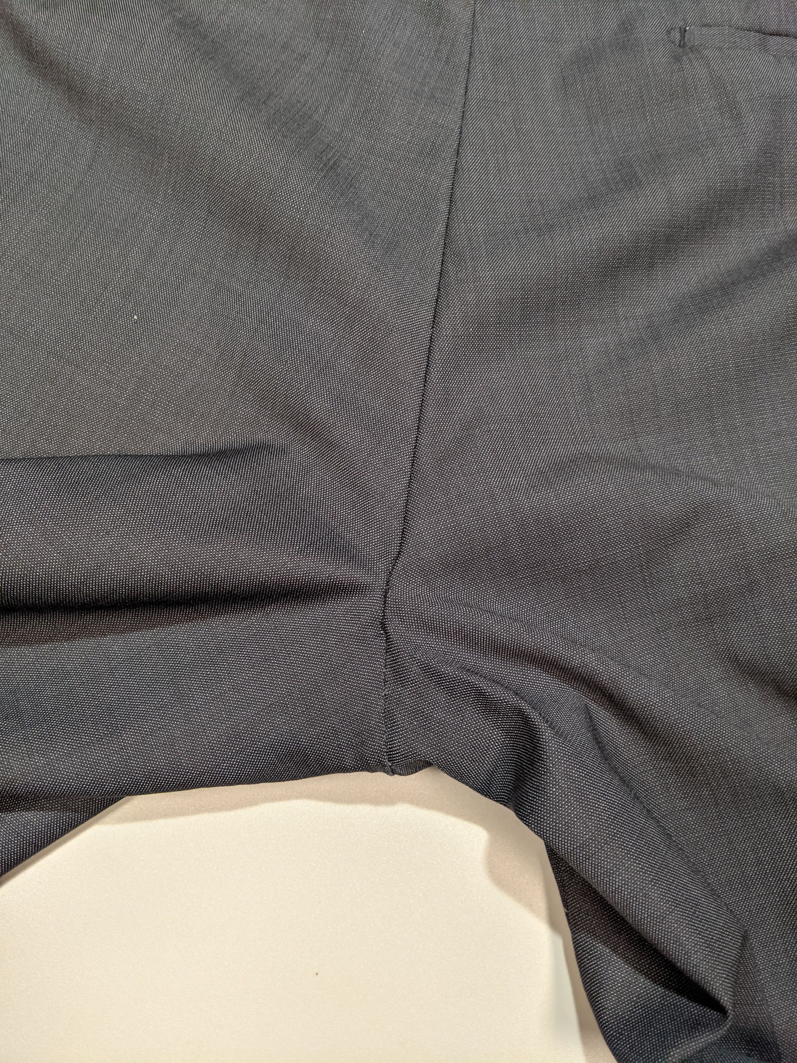 Balmain × Vintage BALMAIN Vintage Mens Authentic Dark Gray Wool Suit Size 54R - 8 Thumbnail