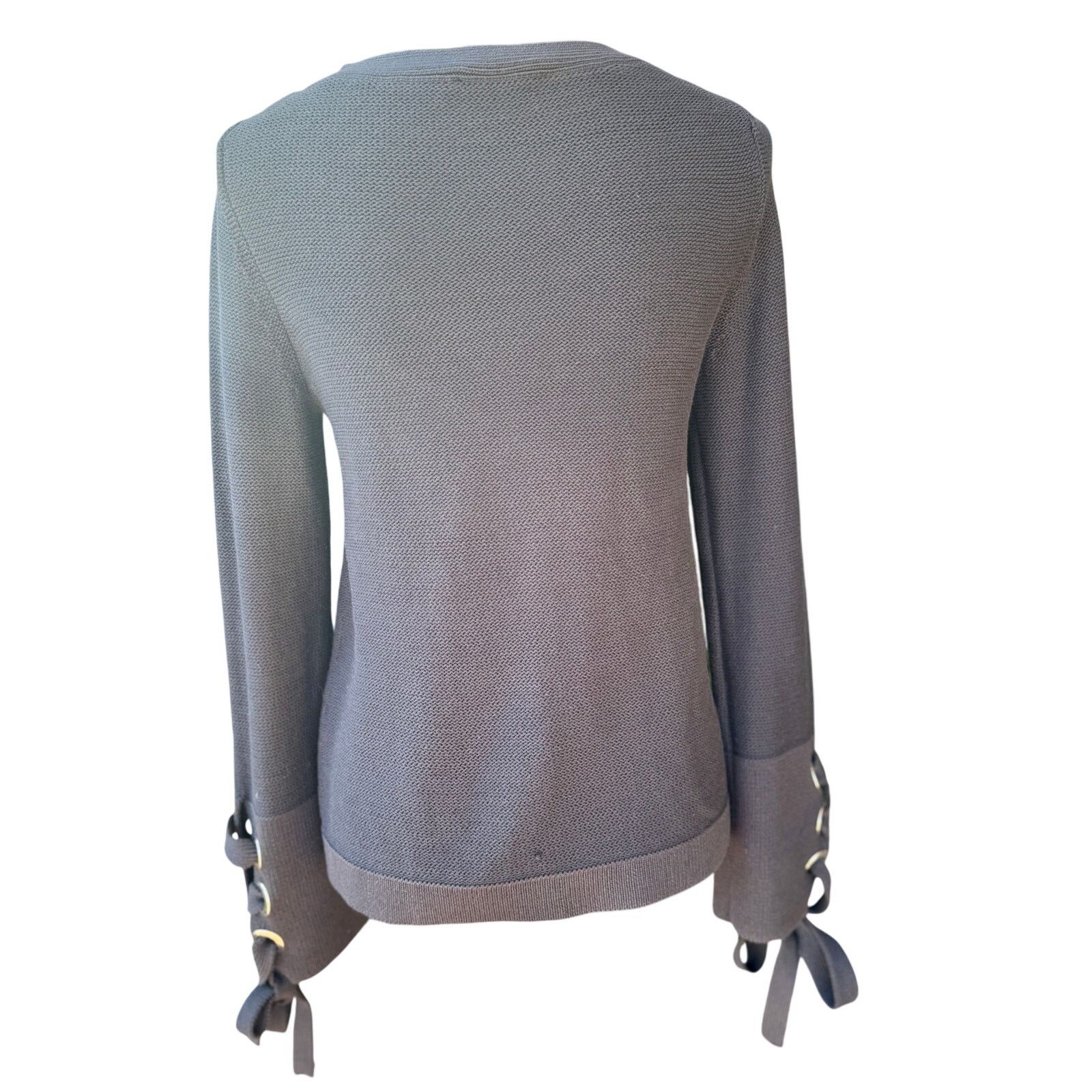 Ann Taylor Ann Taylor Black Sweater with Bow-Accented Sleeves – NWT Size M / US 6-8 / IT 42-44 - 5 Thumbnail