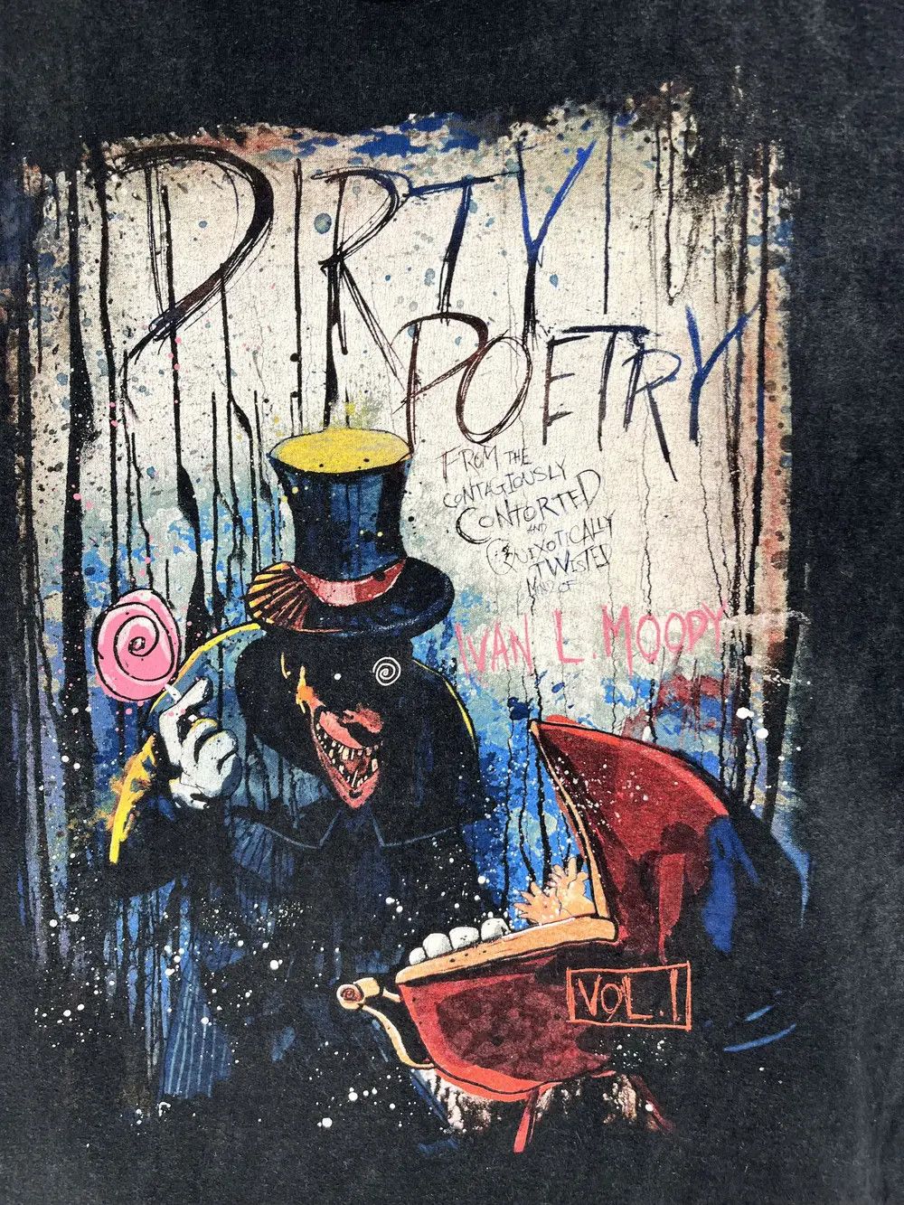 Band Tees × Vintage Vintage Ivan L. Moody's - Dirty Poetry Cover Art T-Shirt Size US L / EU 52-54 / 3 - 8 Thumbnail