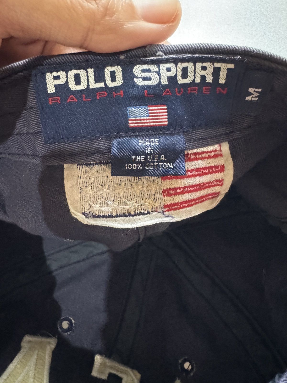 Polo Ralph Lauren × RRL Ralph Lauren Vintage Polo Sport USA Hat Size ONE SIZE - 7 Thumbnail