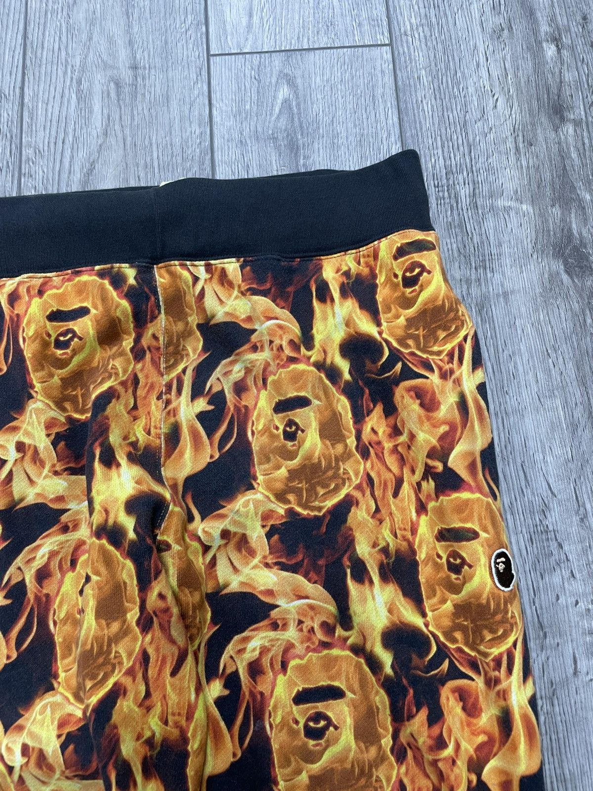 Bape XL-Bape Flame Sweatpant joggers Size US 34 / EU 50 - 2 Thumbnail