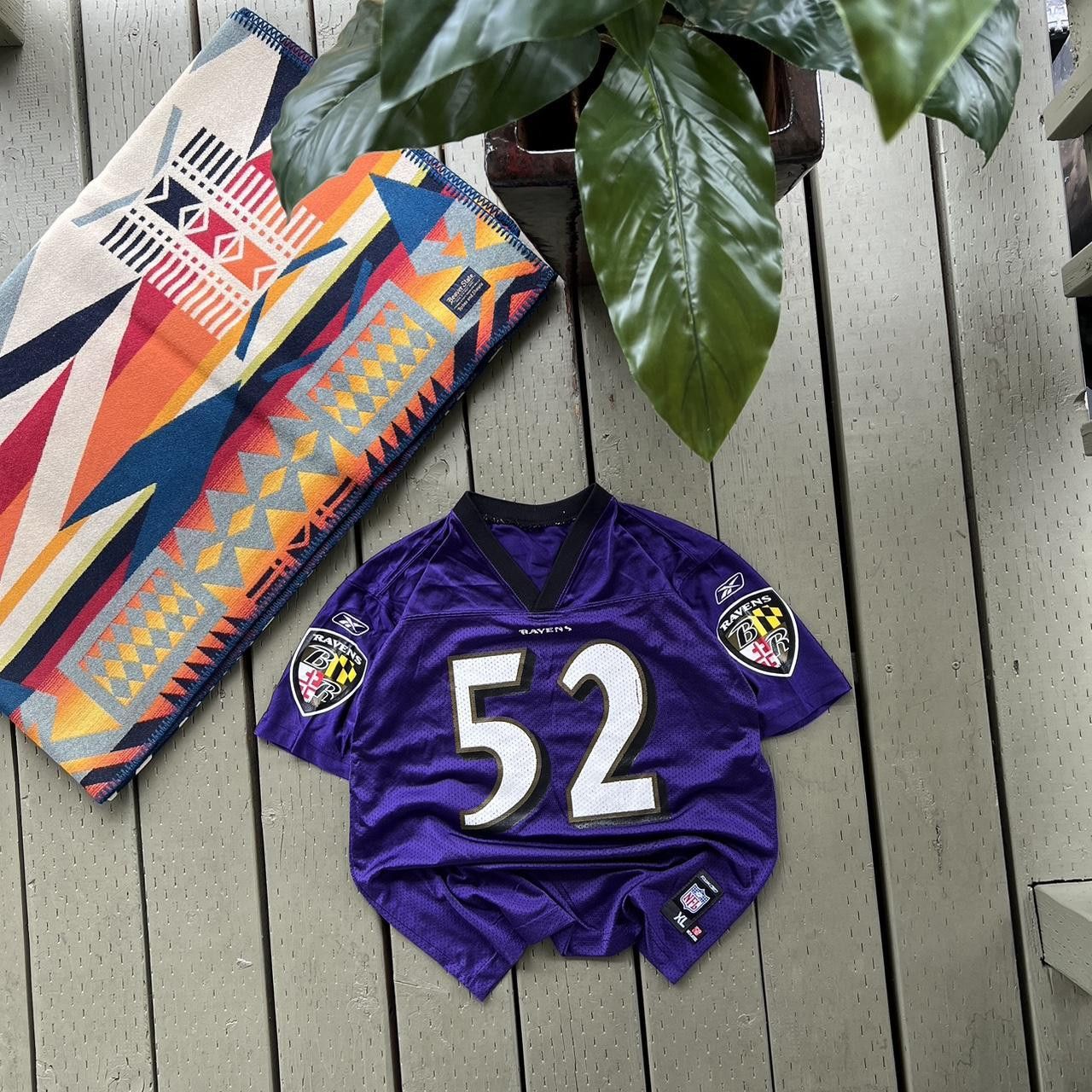 NFL Baltimore Ravens Reebok Authentic Alternate Jersey Ray Lewis Size US XS / EU 42 / 0 - 4 Thumbnail