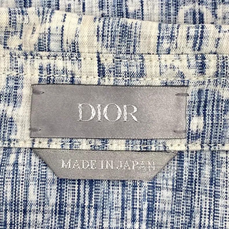 Dior Dior Blue logo jacquard full print cotton lapel single-bre Size US XS / EU 42 / 0 - 5 Thumbnail