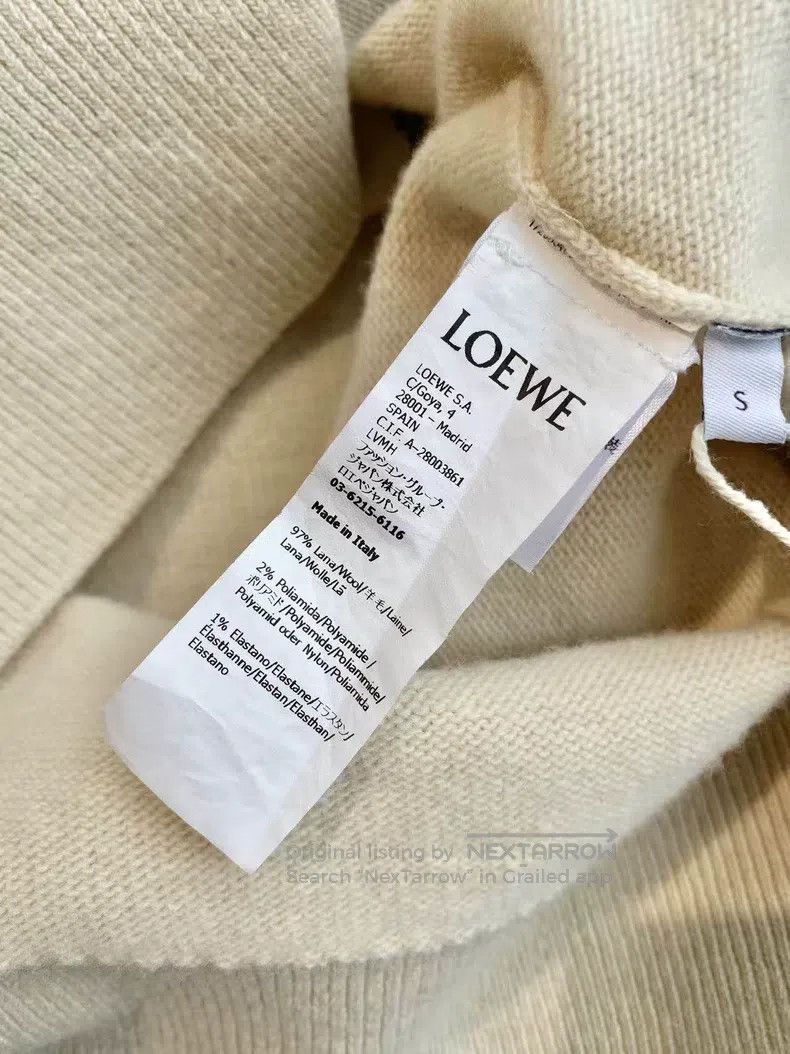 Loewe Loewe Wool Deer Logo Embroidered Knitted Sweater Size S / US 4 / IT 40 - 6 Thumbnail
