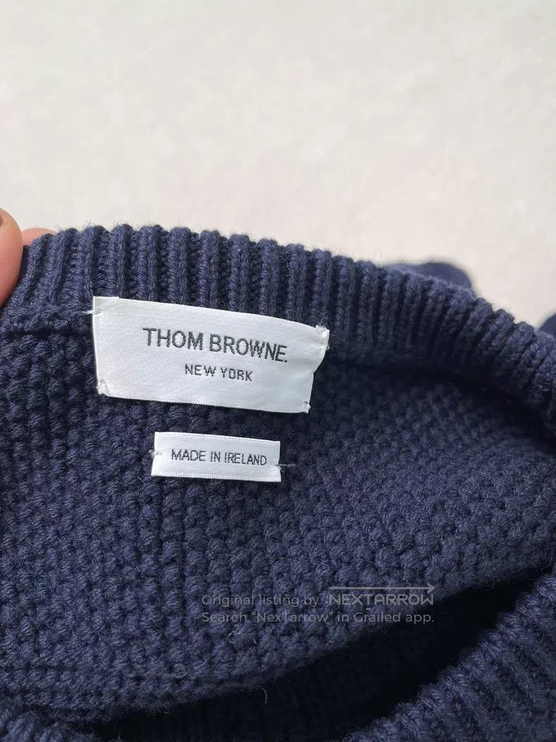 Thom Browne Thom Browne Four stripes wool sweater Size US M / EU 48-50 / 2 - 2 Thumbnail