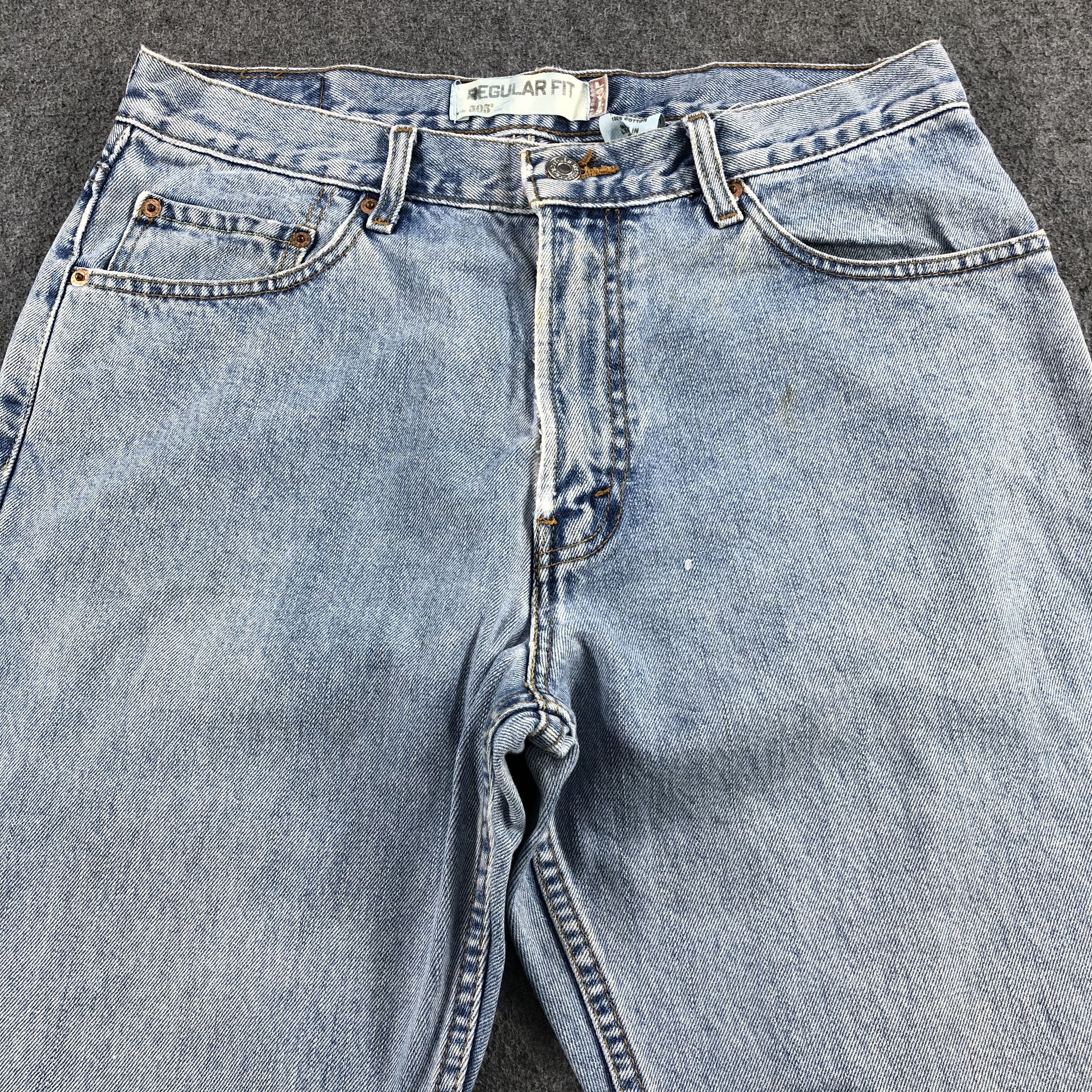 Levi's Vintage Light Wash Levis 505 Jeans-J2140 Size US 33 - 3 Thumbnail