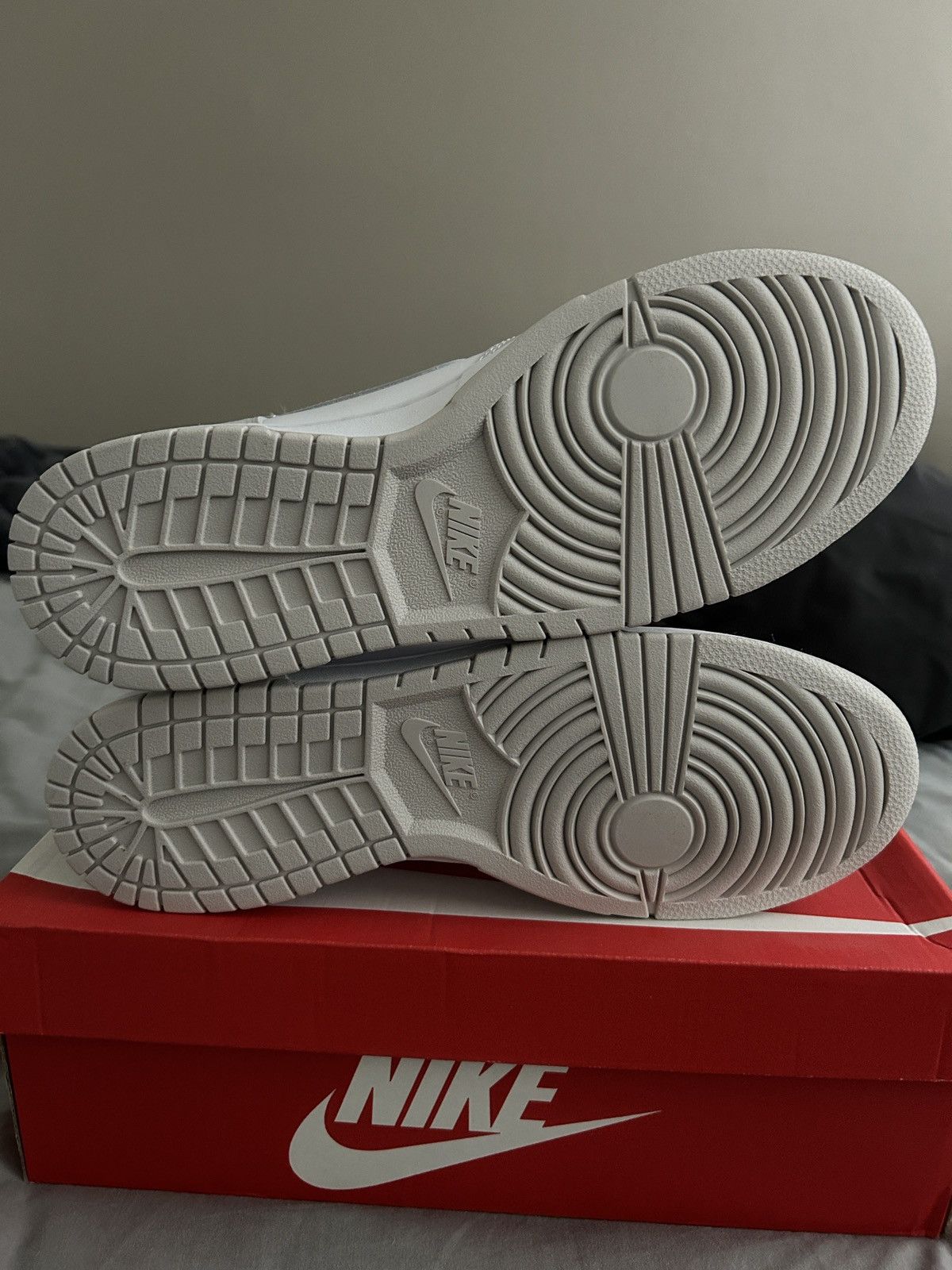 Nike Nike Dunk Hi Retro White/Vast Grey-White Size US 11.5 / EU 44-45 - 6 Thumbnail