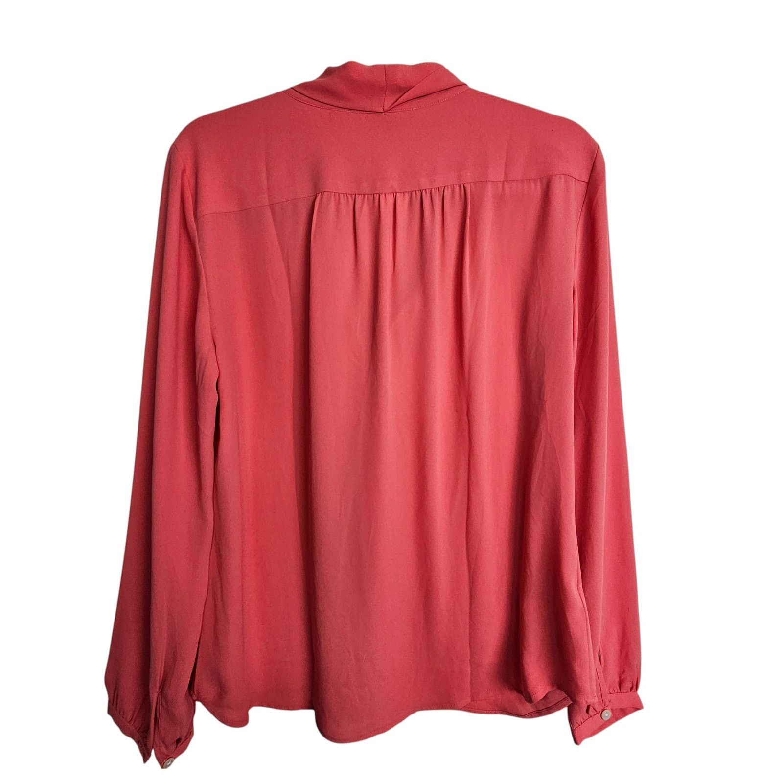 Loft Loft Womens Tie Neck Blouse Size M Teachercore Career Corp Size M / US 6-8 / IT 42-44 - 9 Thumbnail