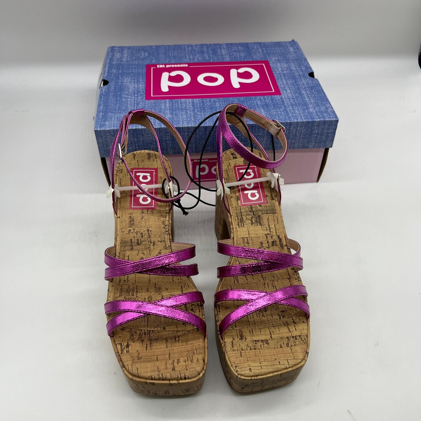 Other Pop Womens Kallie Heeled Sandals Pink Fuschia Multicolor9 Size US 9 / IT 39 - 2 Thumbnail