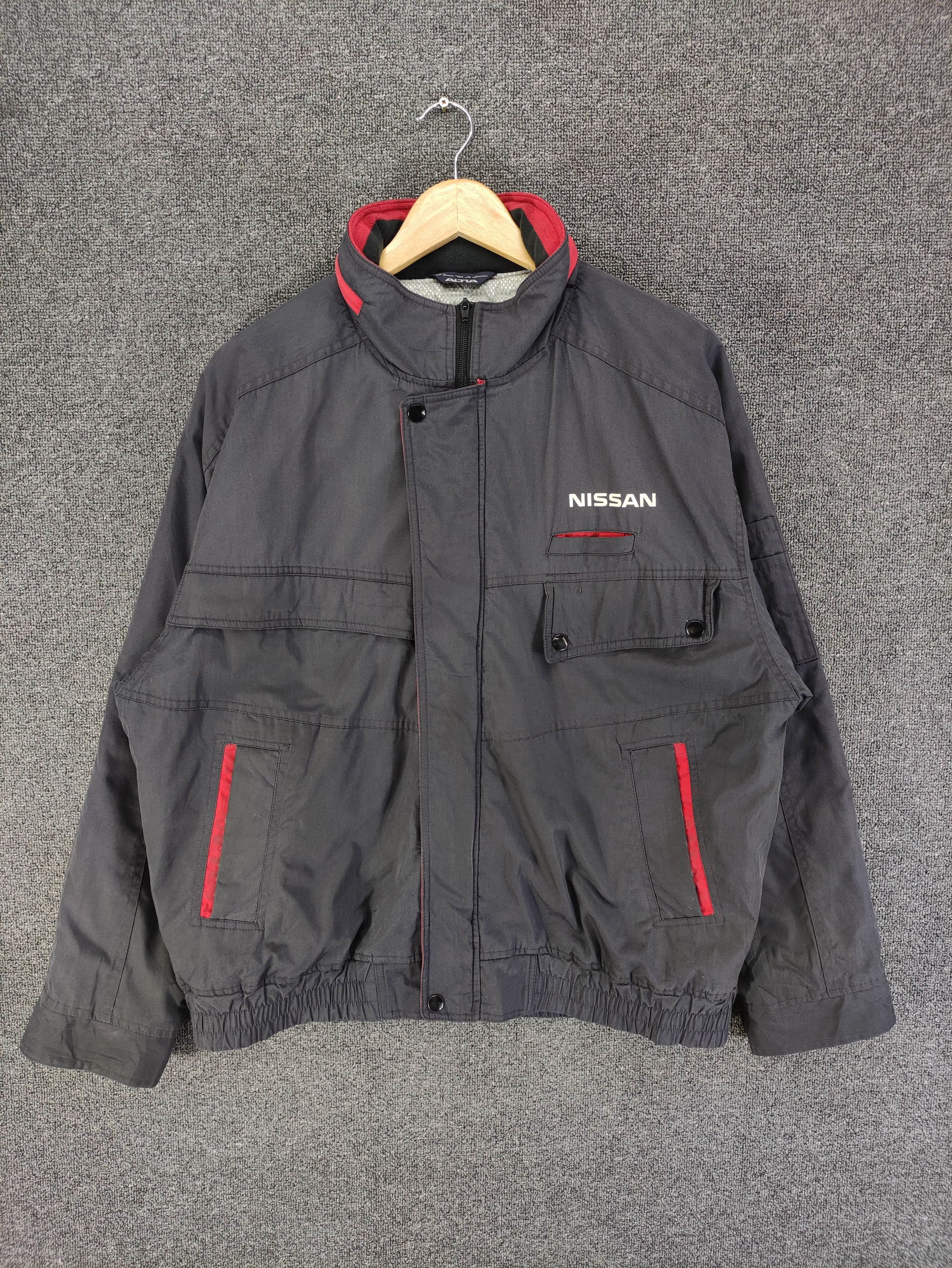 Nissan Vintage Nissan Work Wear Faded Jacket Zipper With Hoodie Size US XL / EU 56 / 4 - 1 Thumbnail