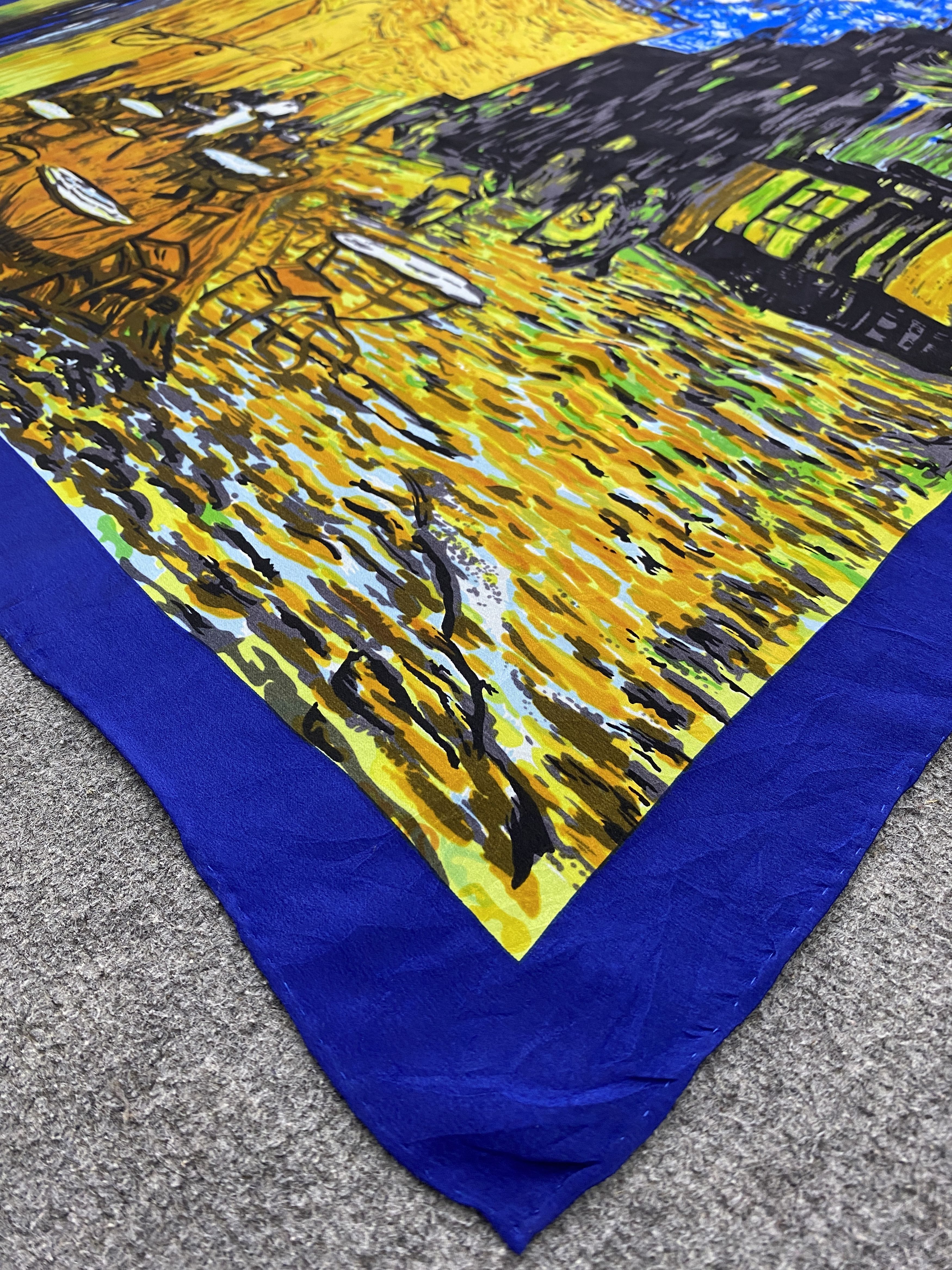 Japanese Brand Vintage Japanese Brand Art Silk Scarf SN0109 Size ONE SIZE - 6 Thumbnail