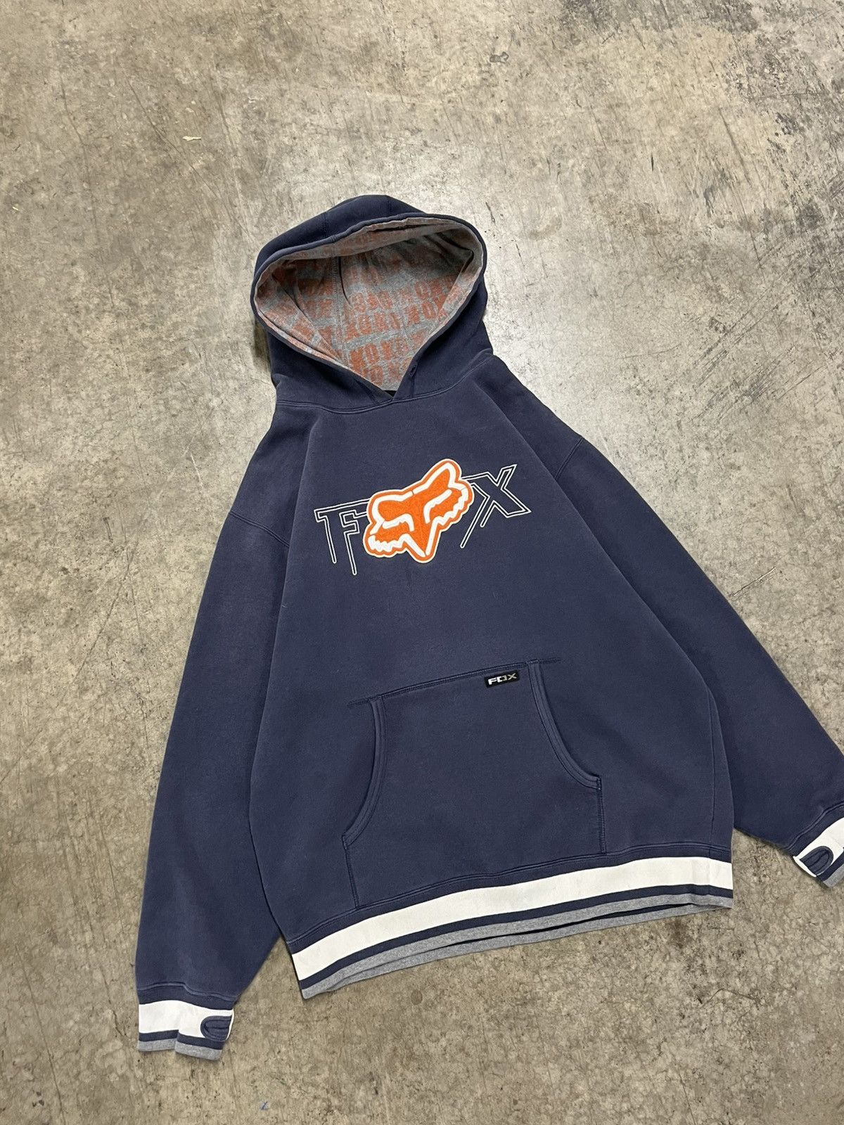 Vintage Fox racing vintage boxy fit hoodie streetwear hype rare Size US L / EU 52-54 / 3 - 3 Thumbnail