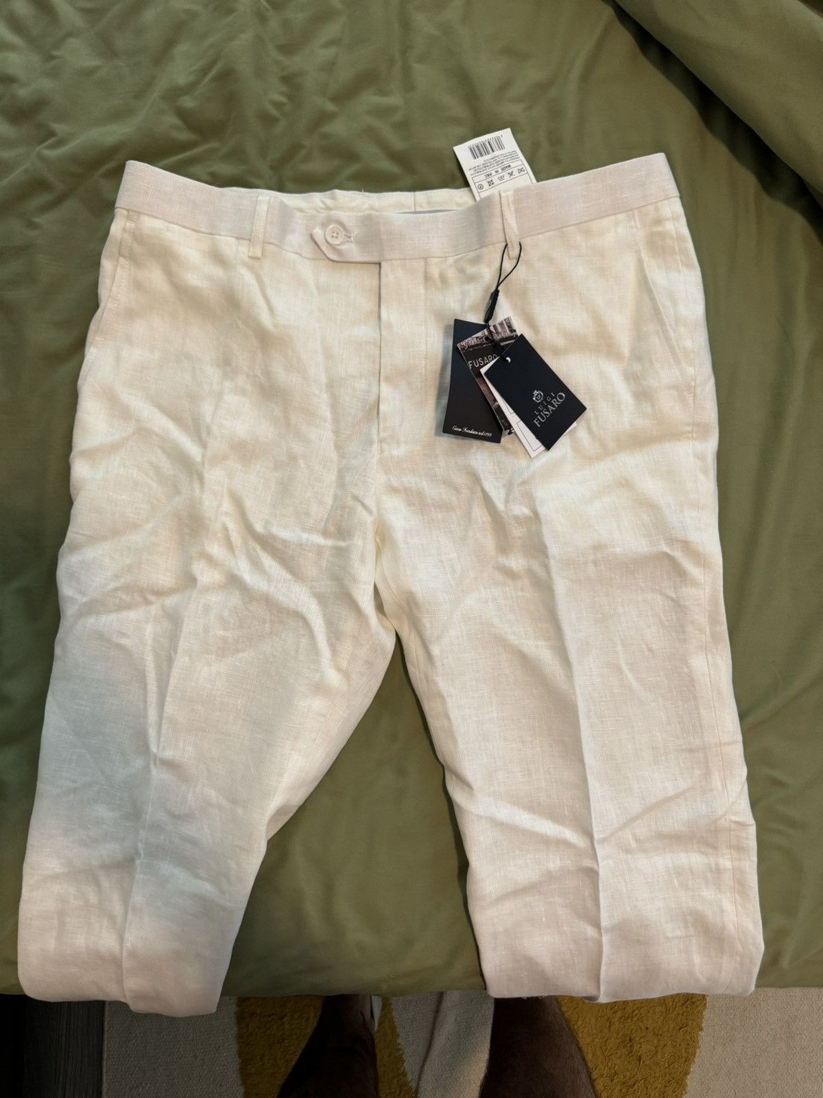 Other Luigi Fusaro Italian white linen pants Size US 36 / EU 52 - 1 Thumbnail