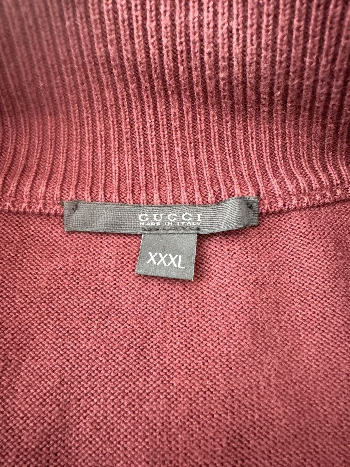Gucci Gucci Burgundy Zip-up Size US XXL / EU 58 / 5 - 2 Thumbnail