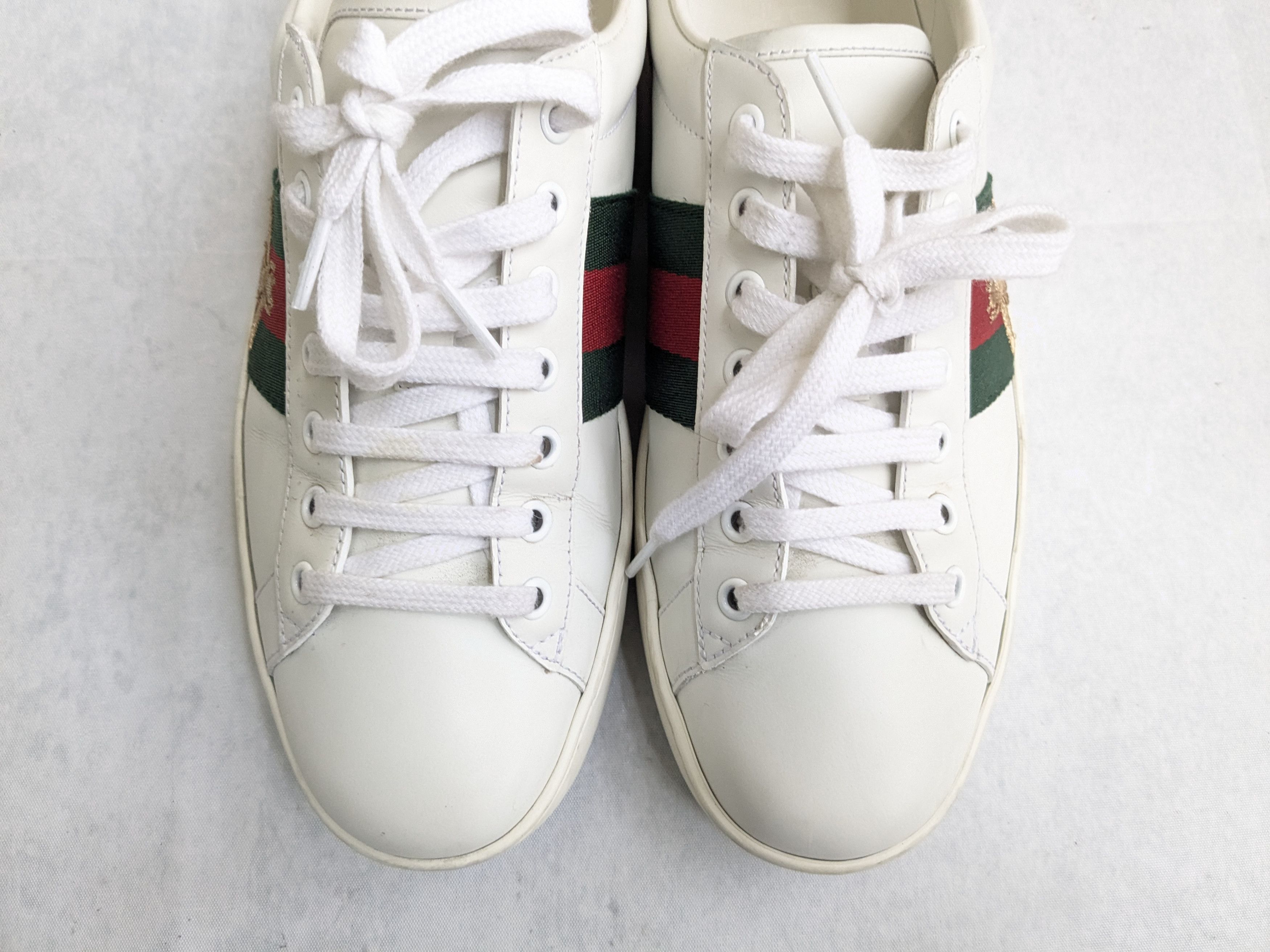 Gucci Gucci Ace White Bee 9 Low Tops Leather Size US 9 / EU 42 - 2 Thumbnail