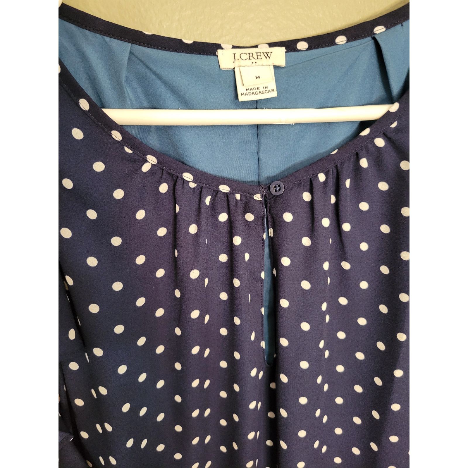 J.Crew Women's J. Crew Polka Dot Lined Flutter Dress-Medium Size M / US 6-8 / IT 42-44 - 3 Thumbnail